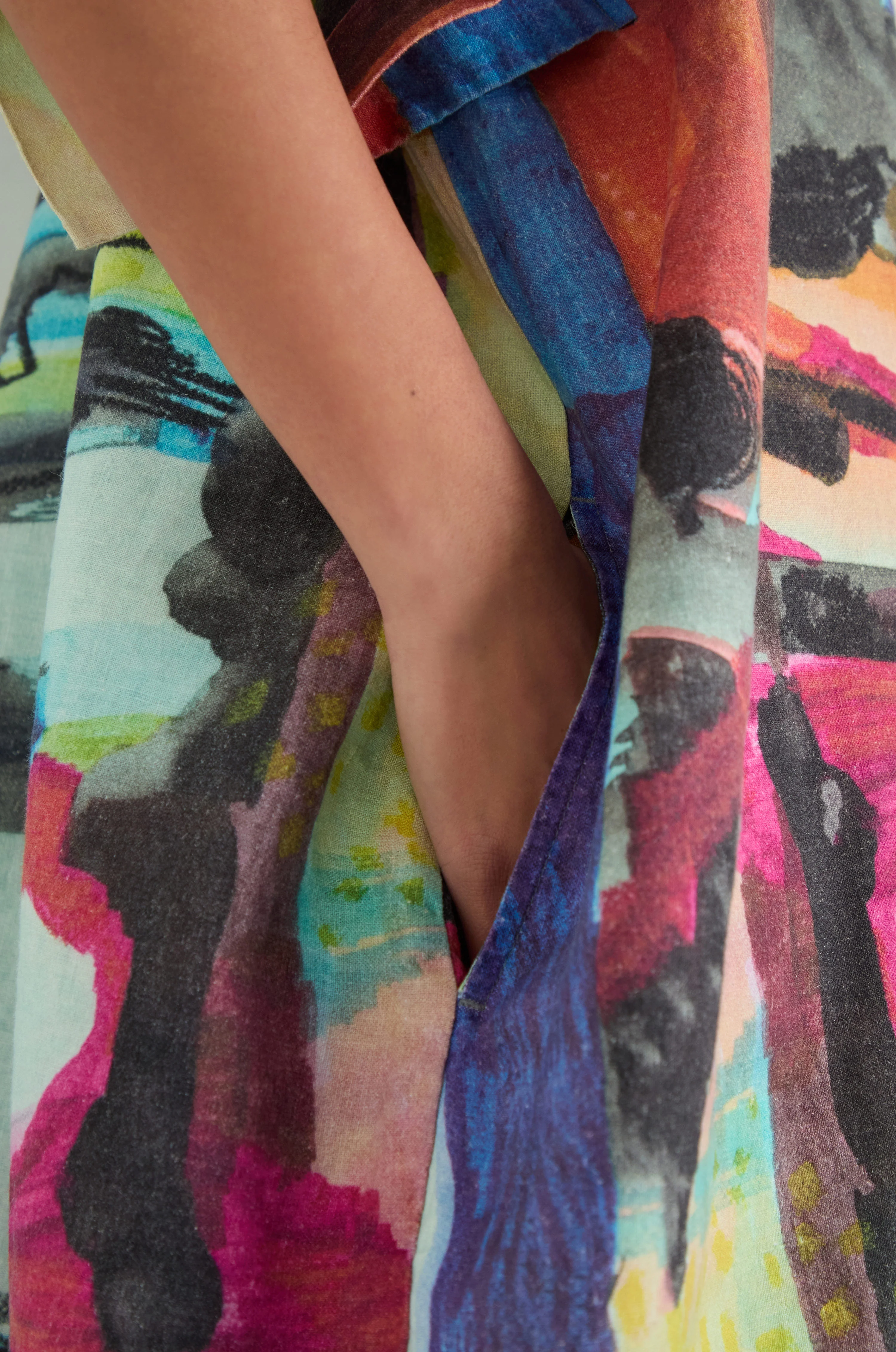 Abstract Print Easy Dress - Image 4