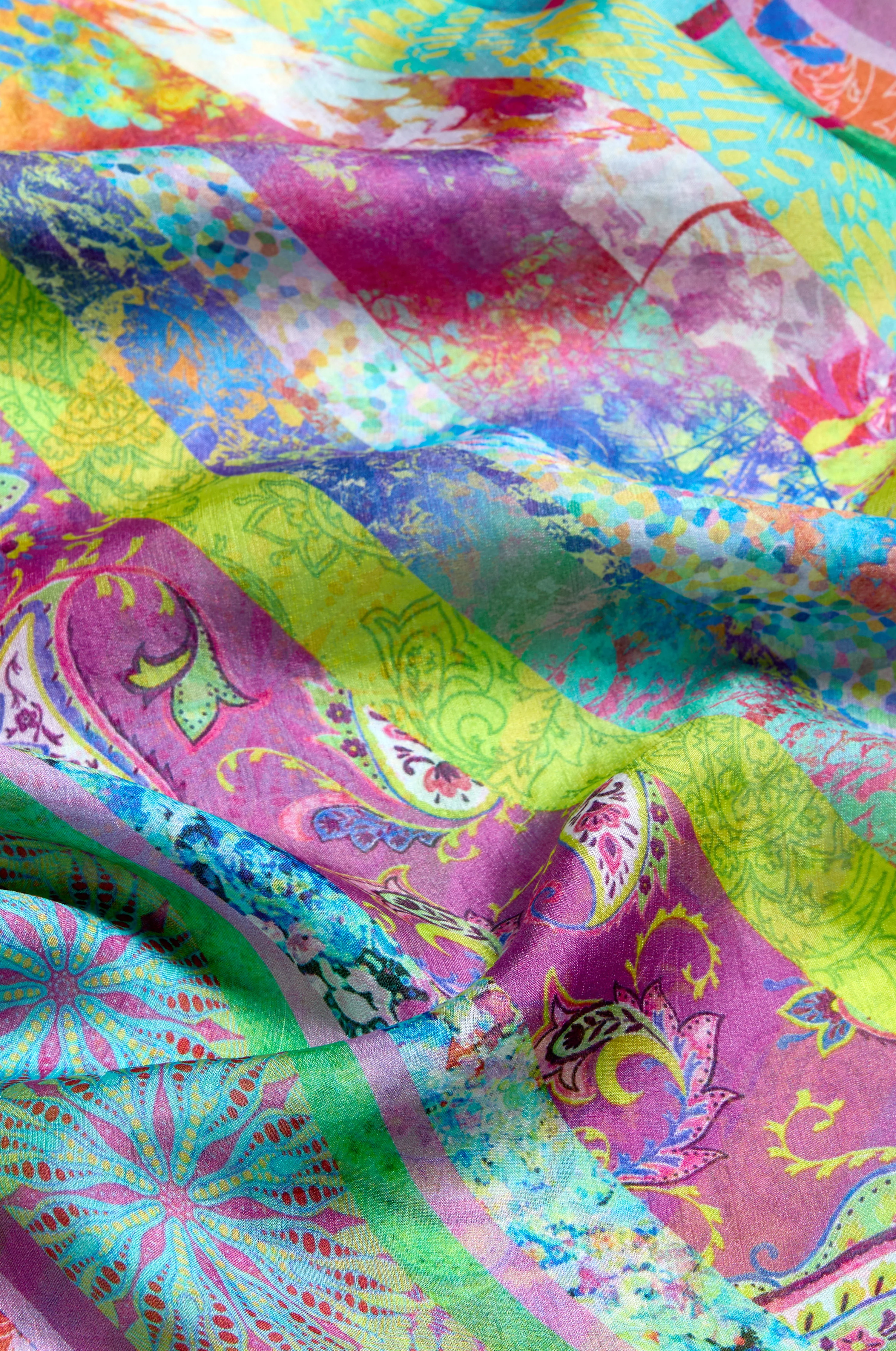 Archival Stripe Silk Scarf - Image 3