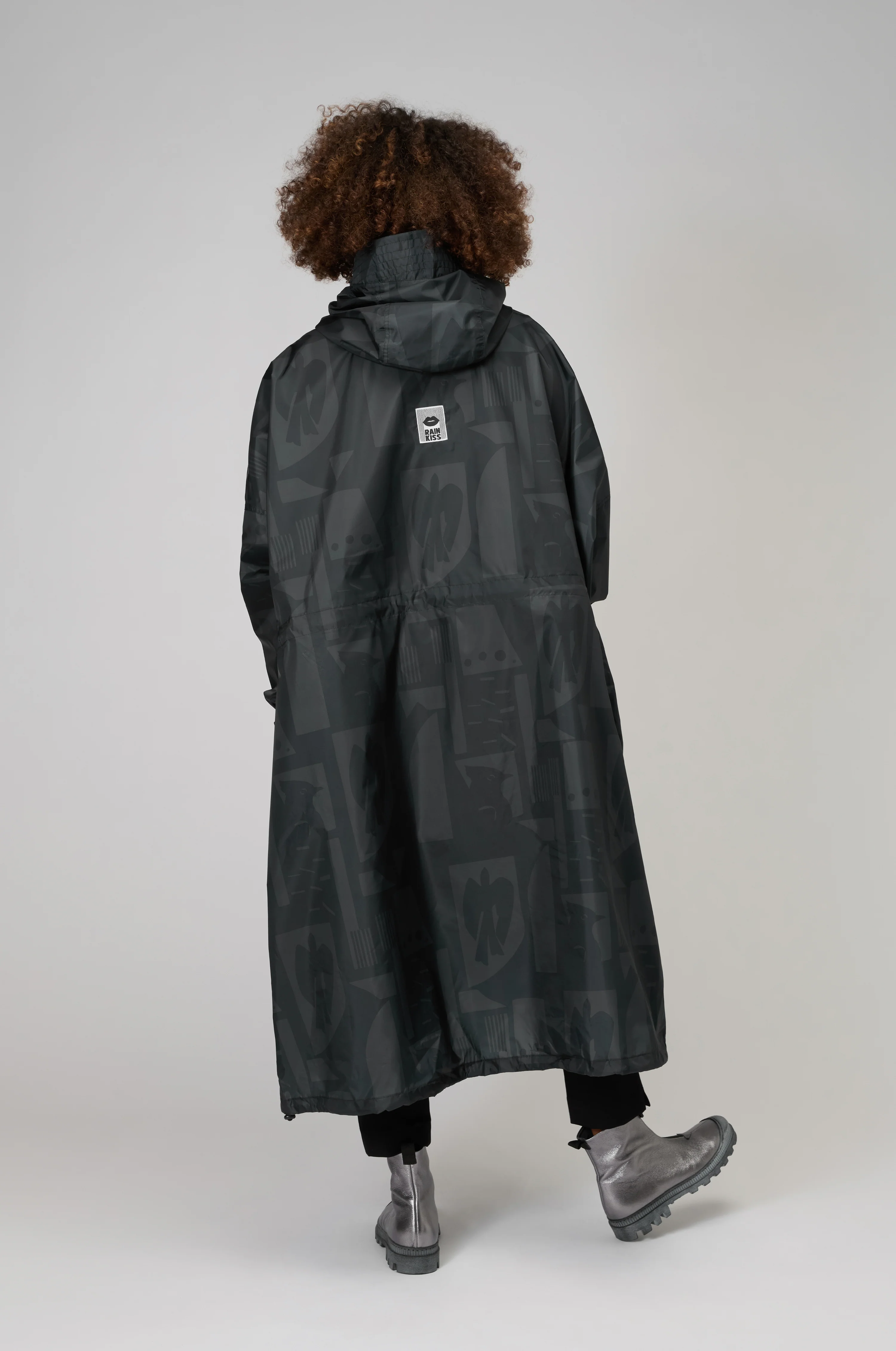 Back to Black Rain Coat - Image 4