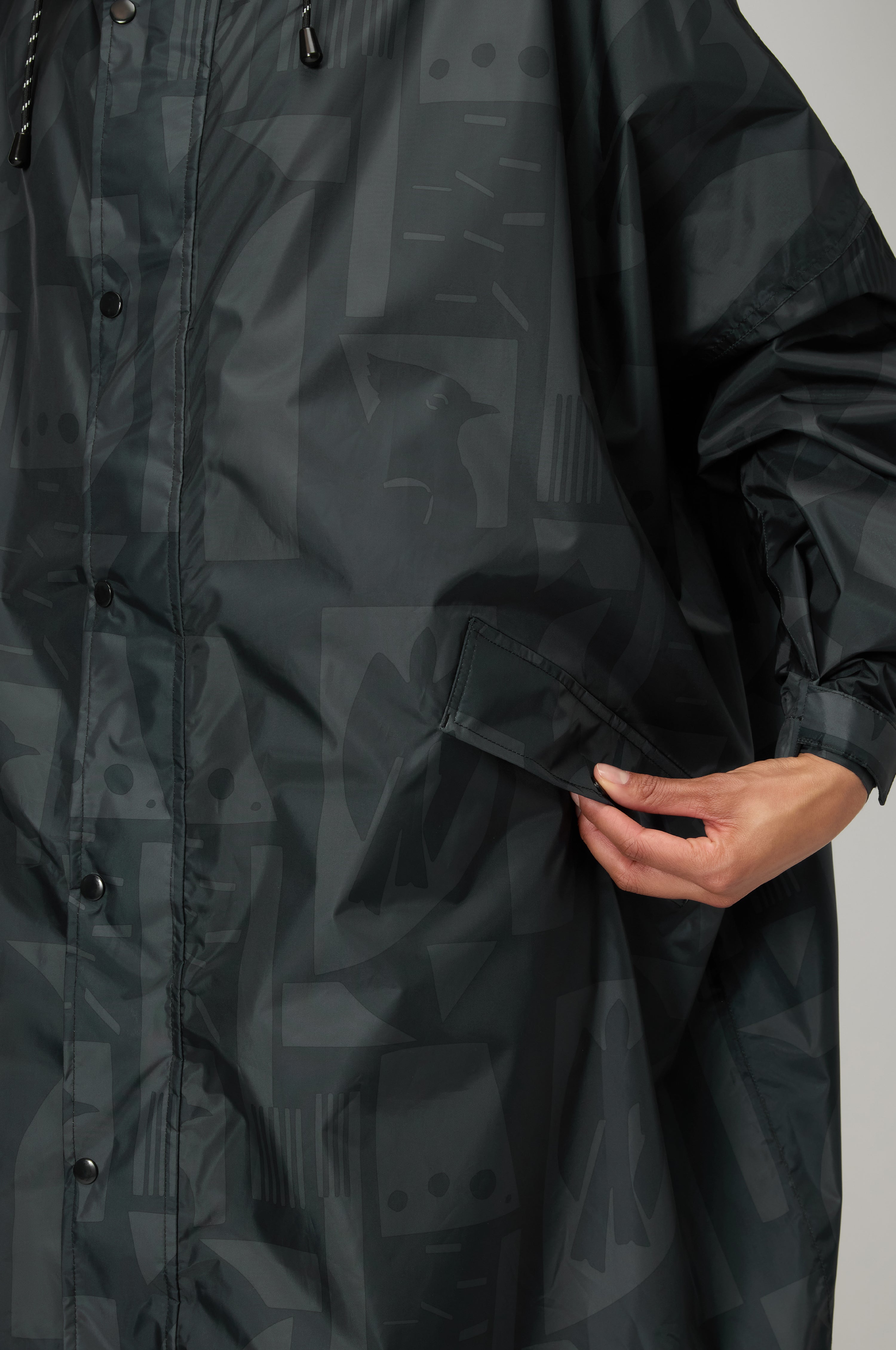Back to Black Rain Coat - Image 5