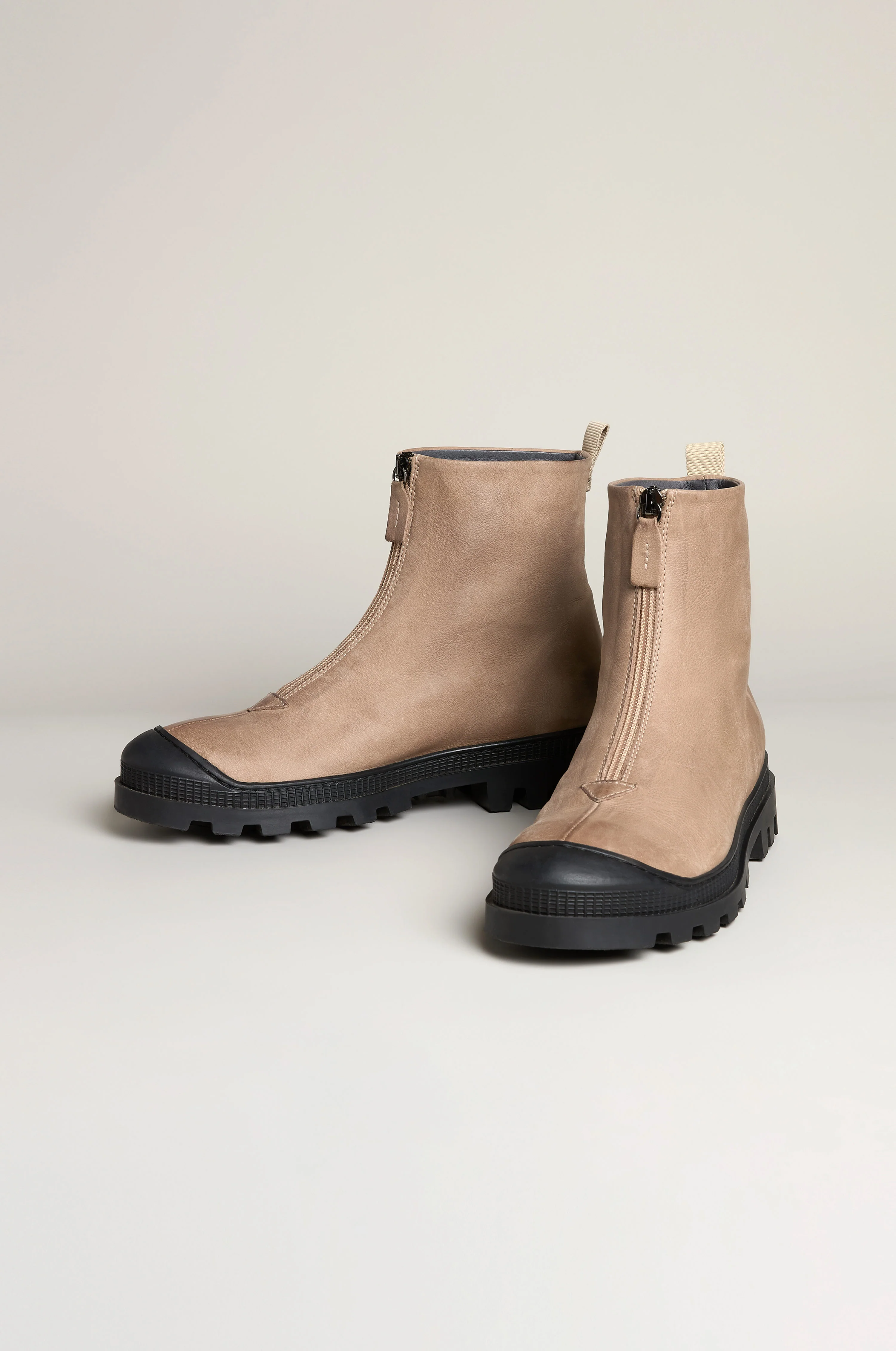 Biscotti Zip Front Leather Boots - Image 4