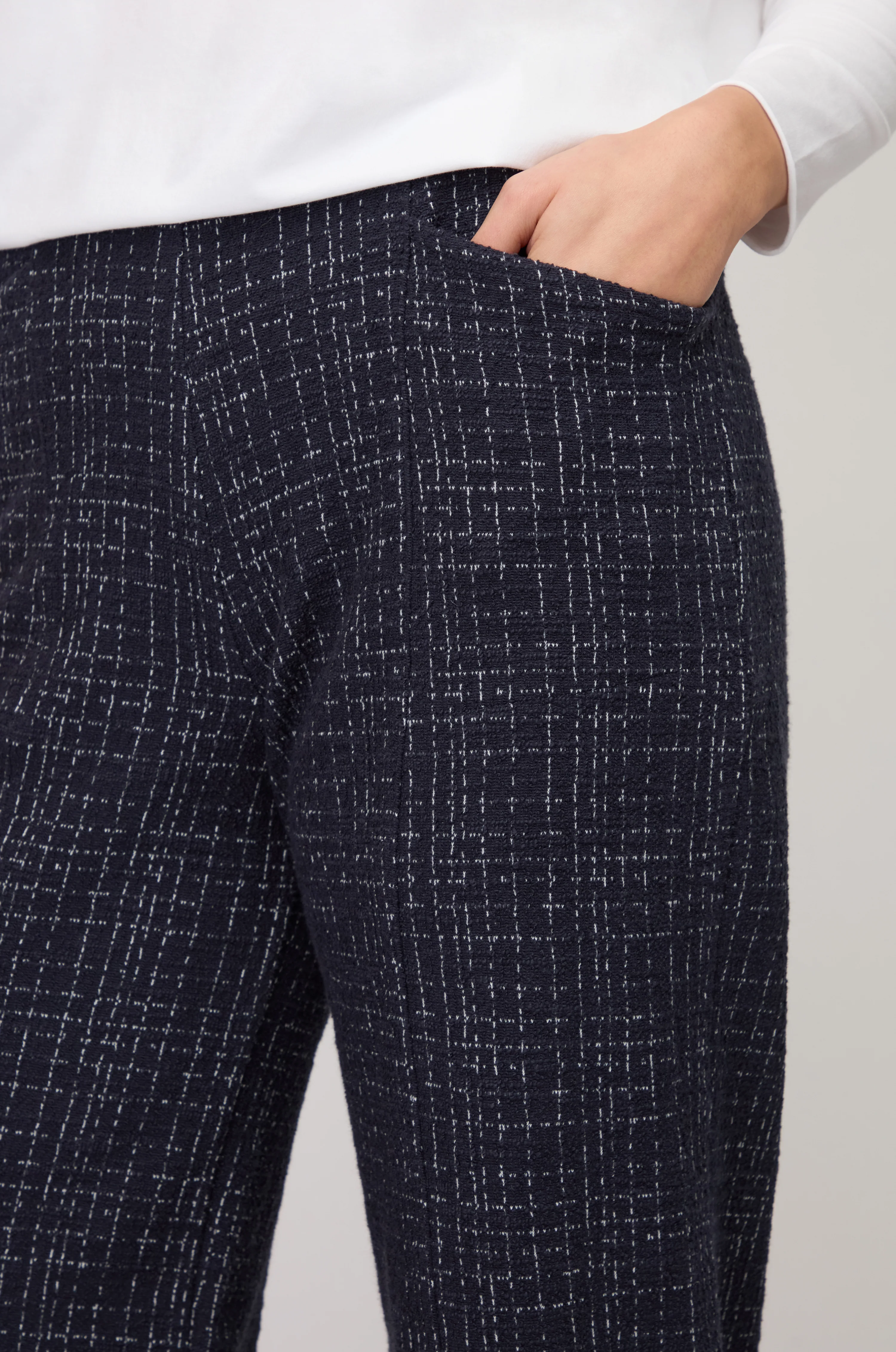 Boucle Cotton Jersey Bubble Trousers - Image 5