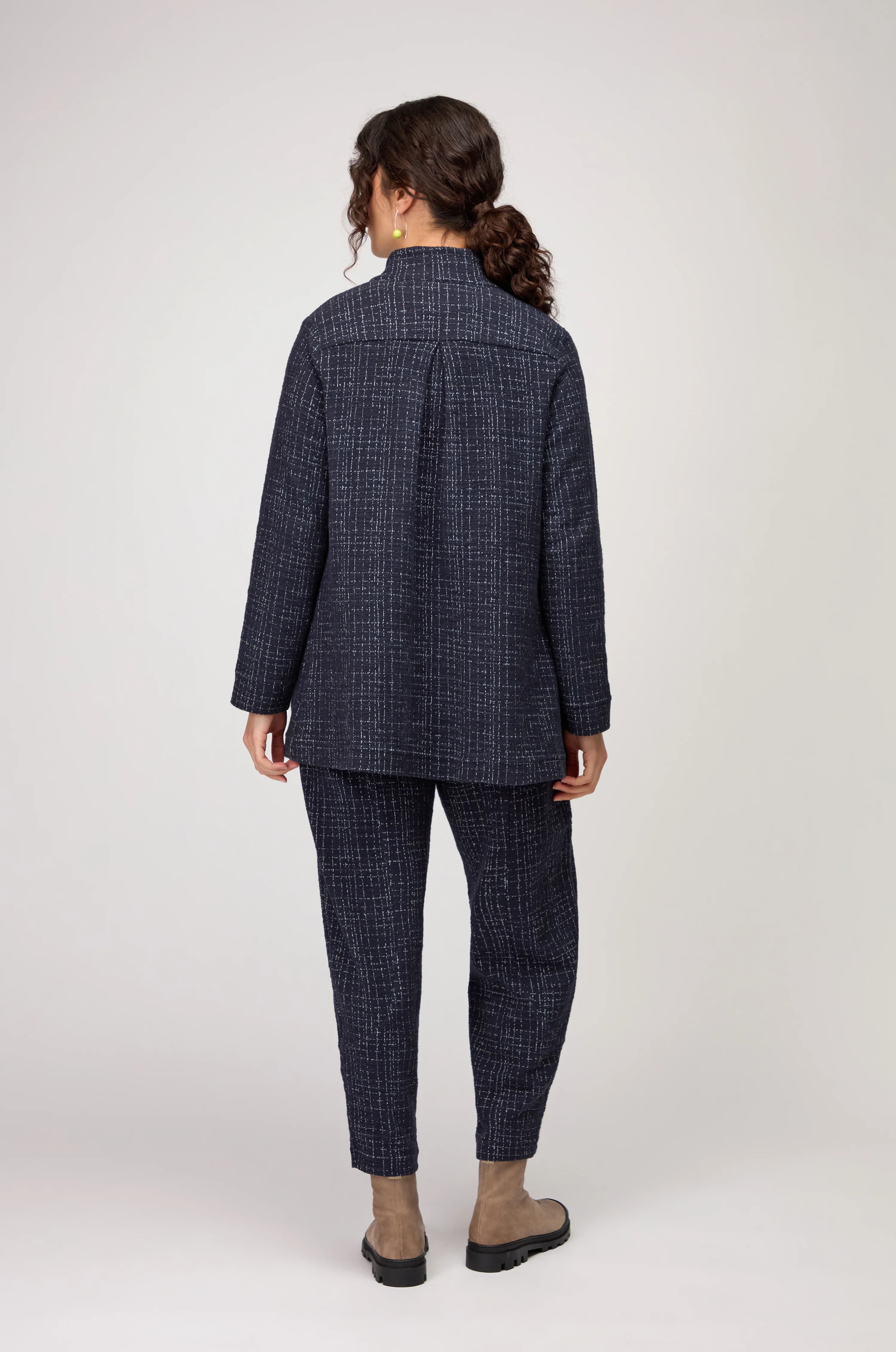 Boucle Cotton Jersey Jacket - Image 4