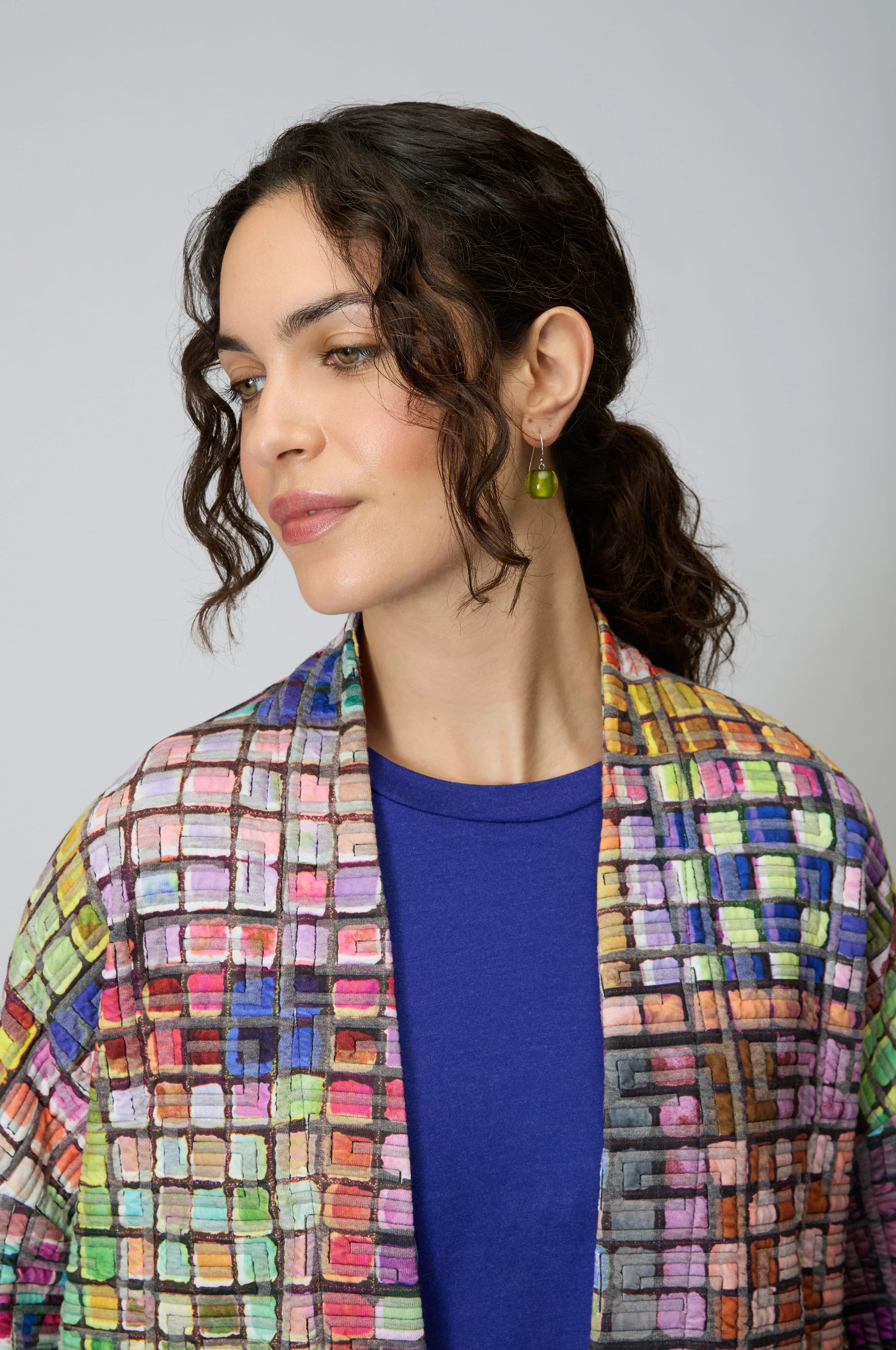 Coloured Glass Tiles Jersey Jacket - Image 4