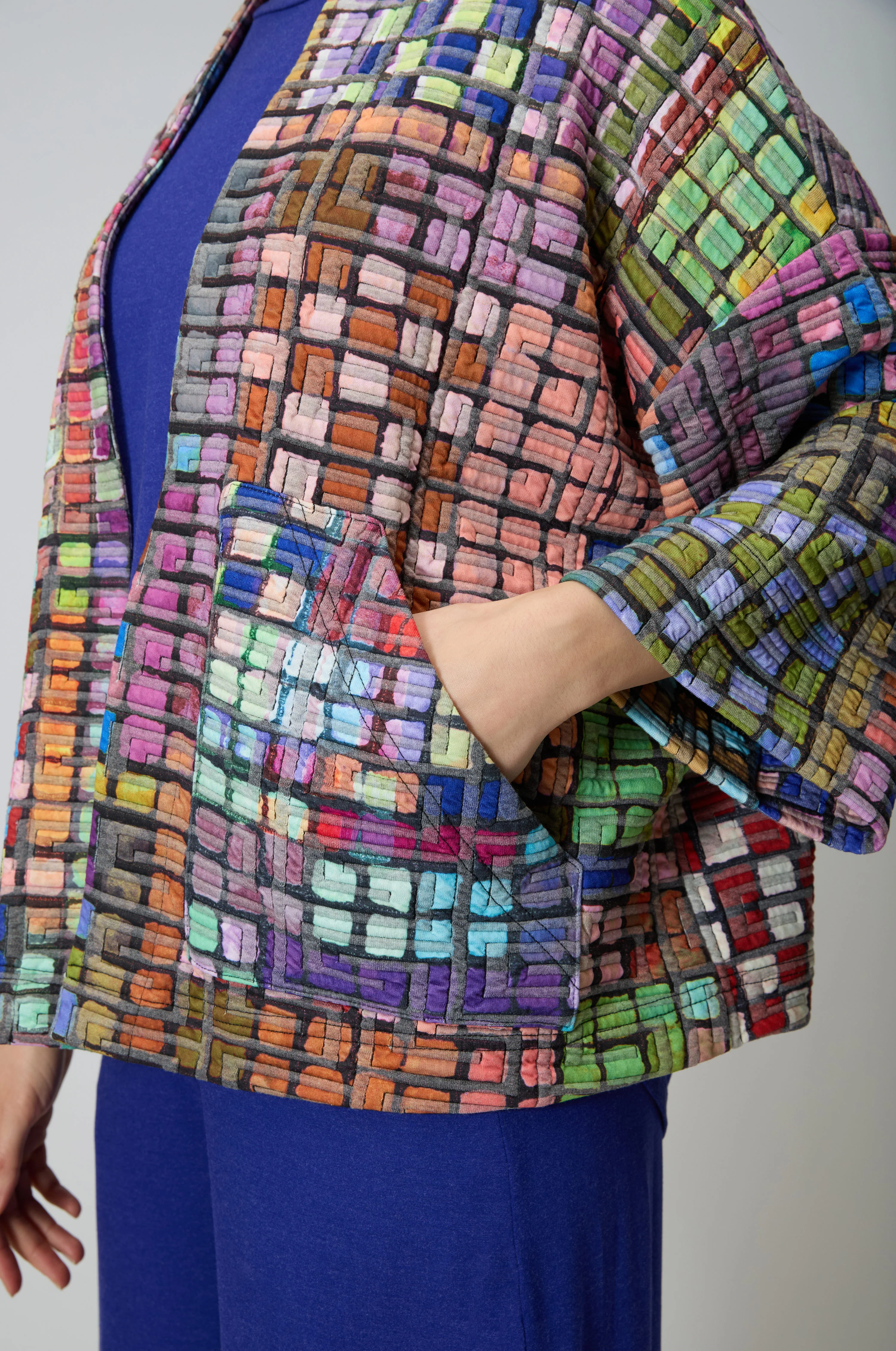 Coloured Glass Tiles Jersey Jacket - Image 6