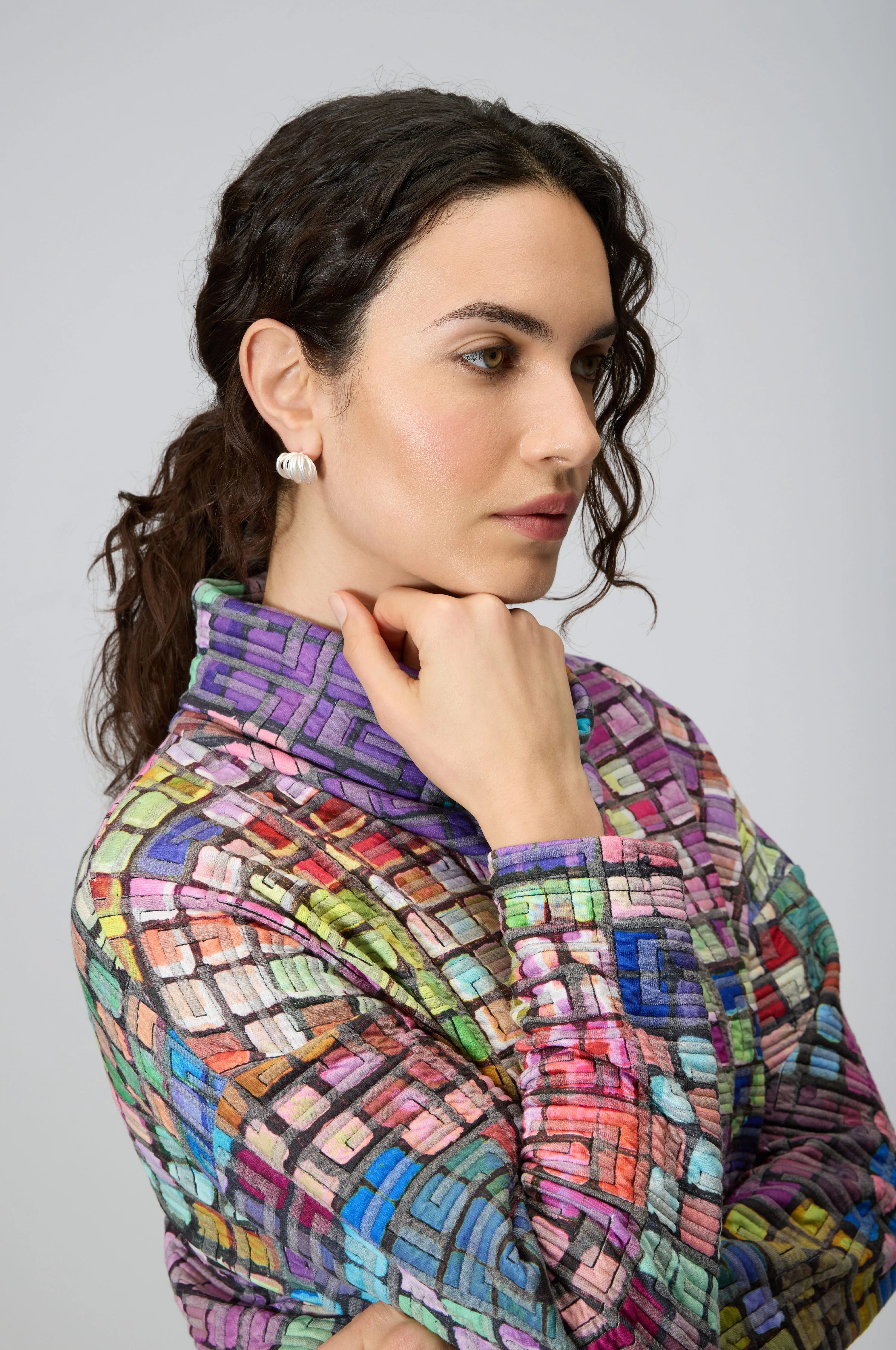 Coloured Glass Tiles Jersey Tunic - Image 4