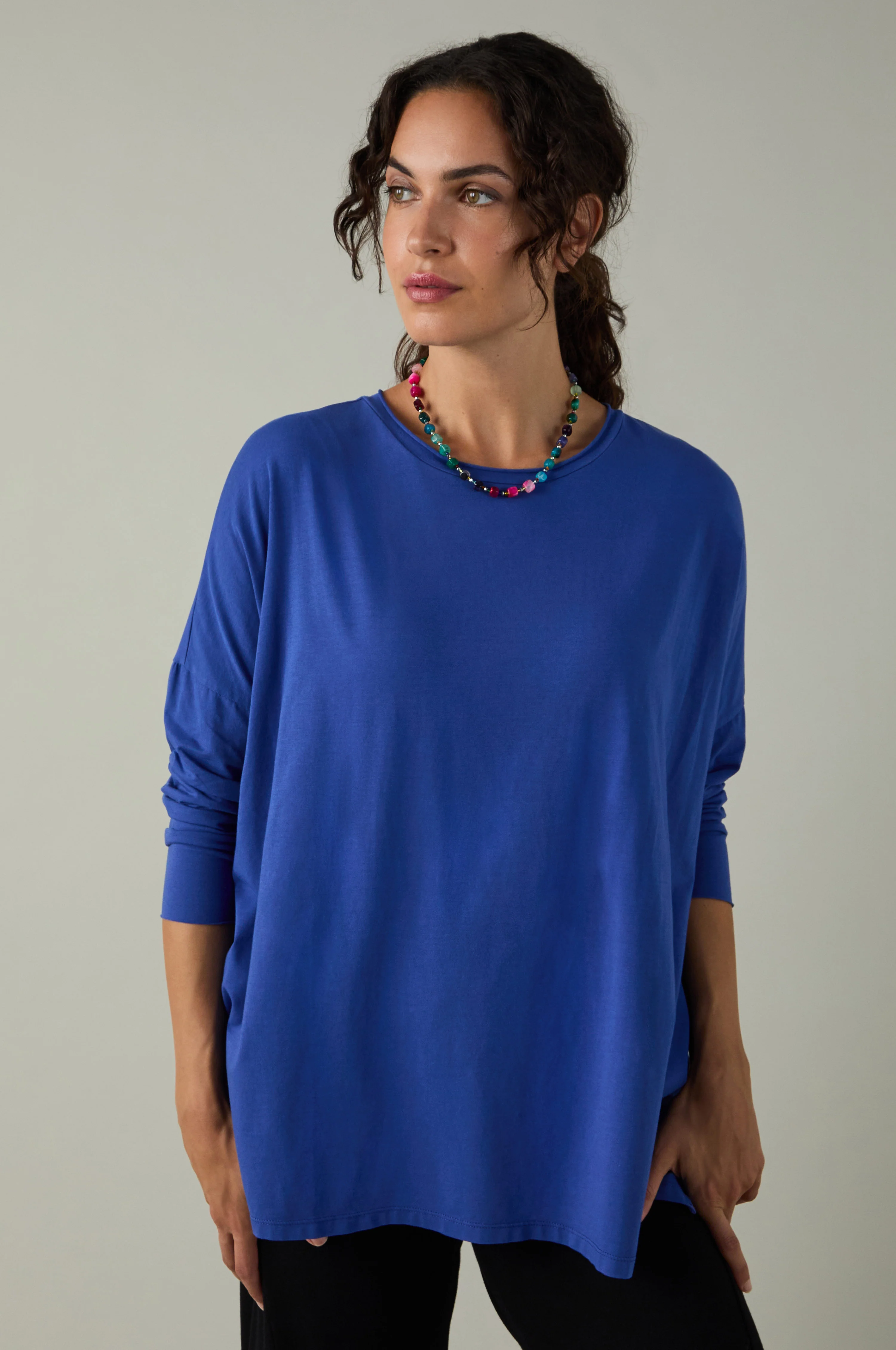 Cotton Jersey Relaxed Top - Image 11