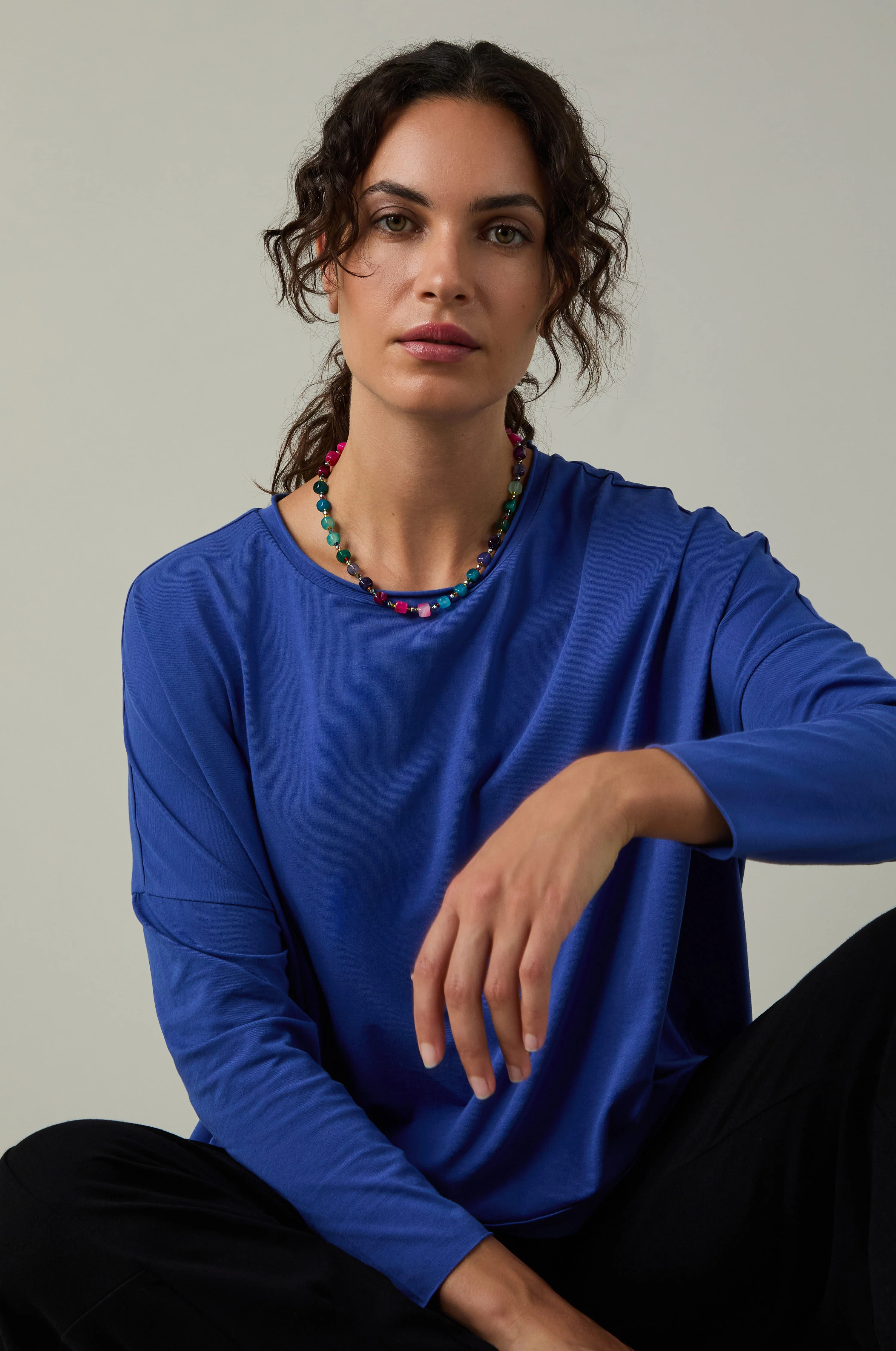 Cotton Jersey Relaxed Top - Image 14