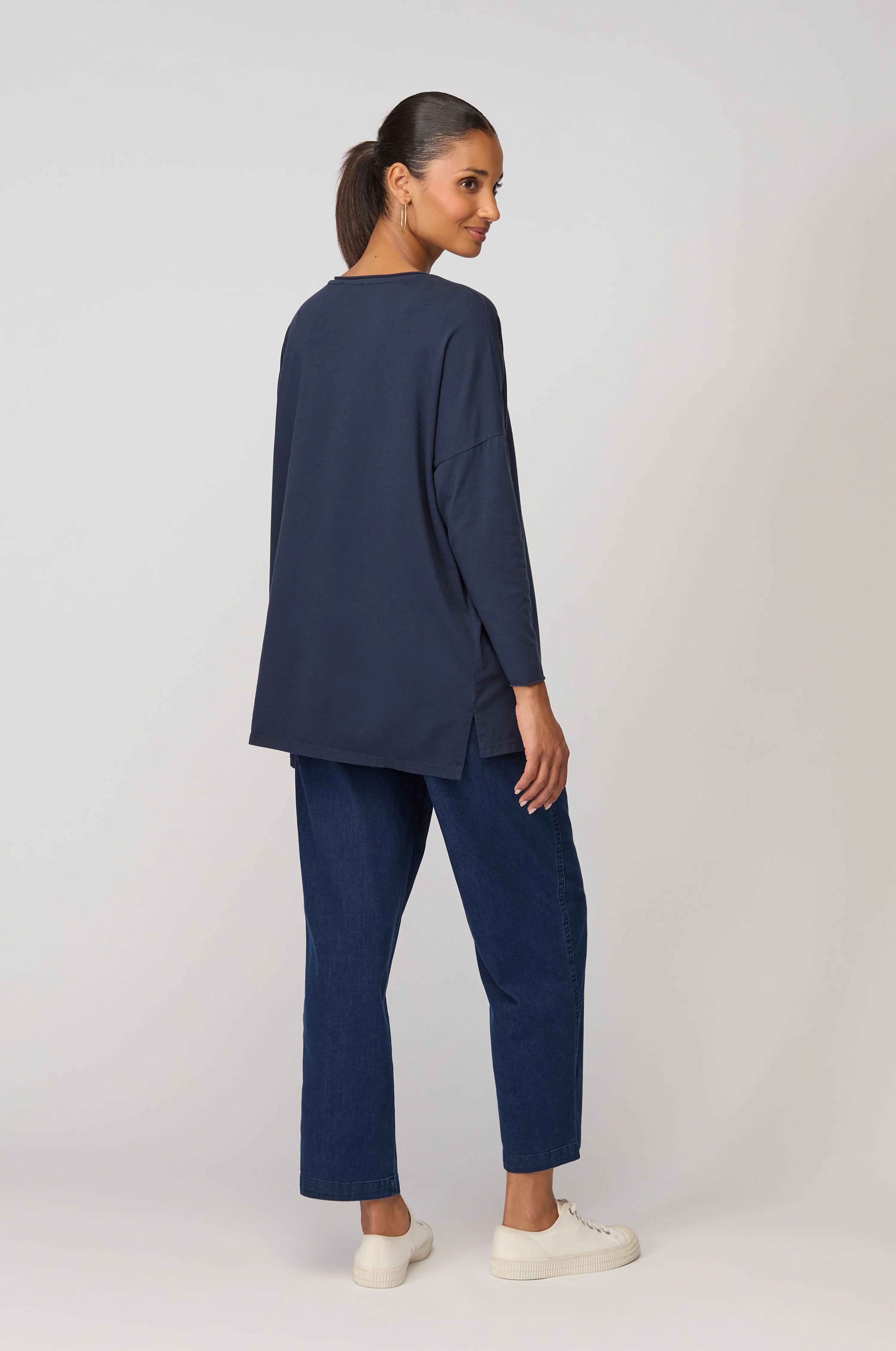 Cotton Jersey Relaxed Top - Image 17