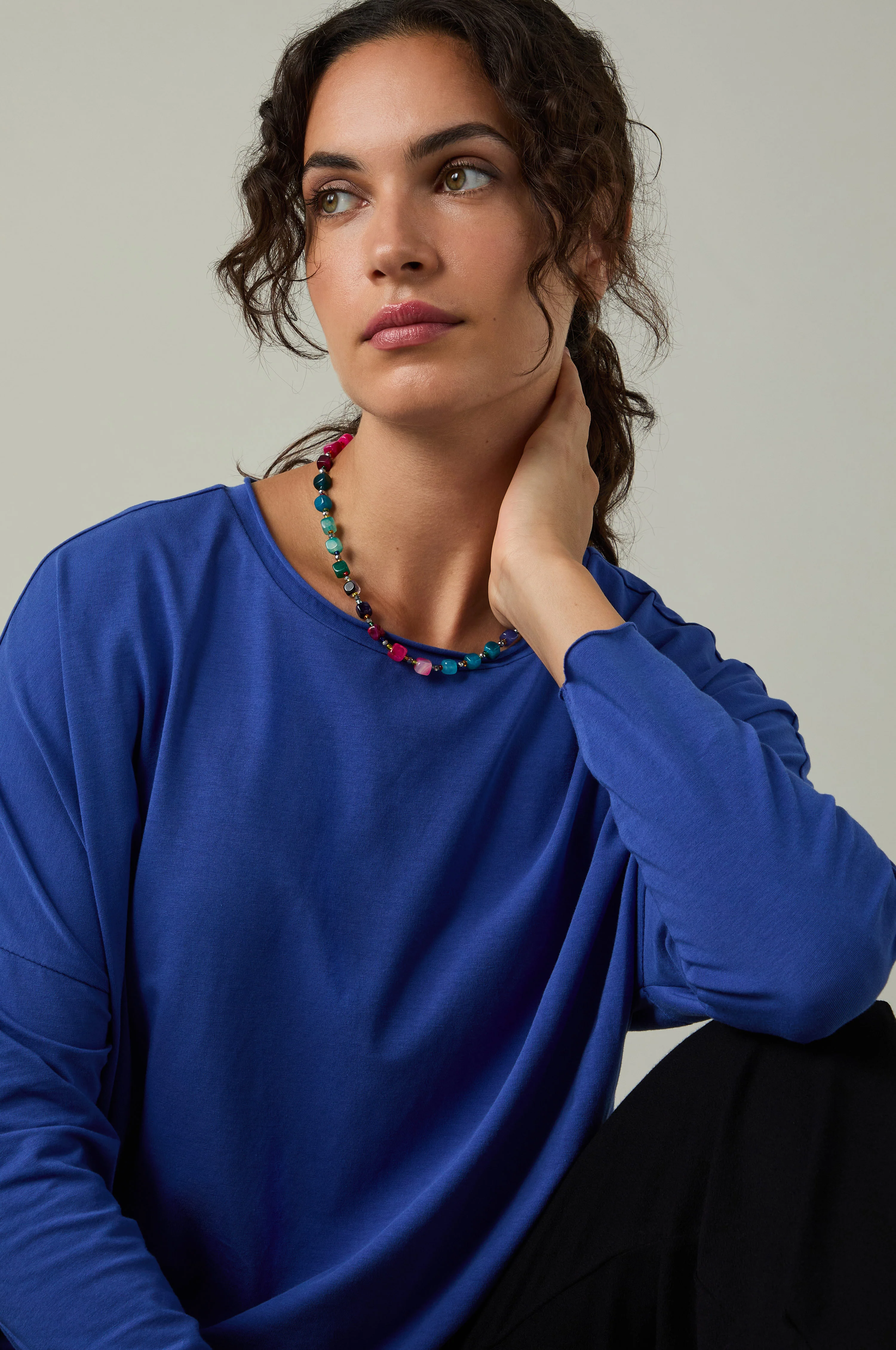 Cotton Jersey Relaxed Top - Image 5