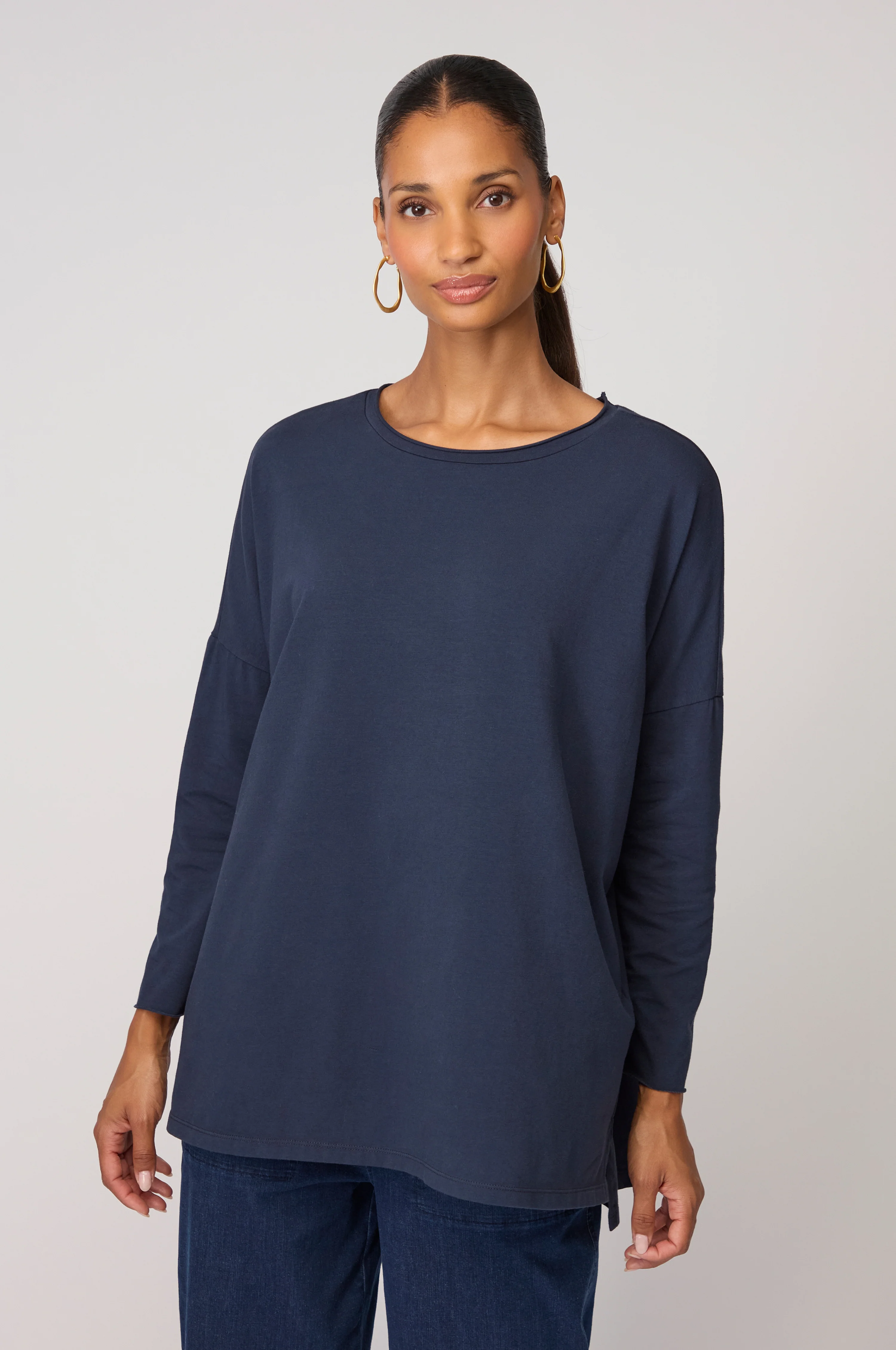 Cotton Jersey Relaxed Top - Image 7