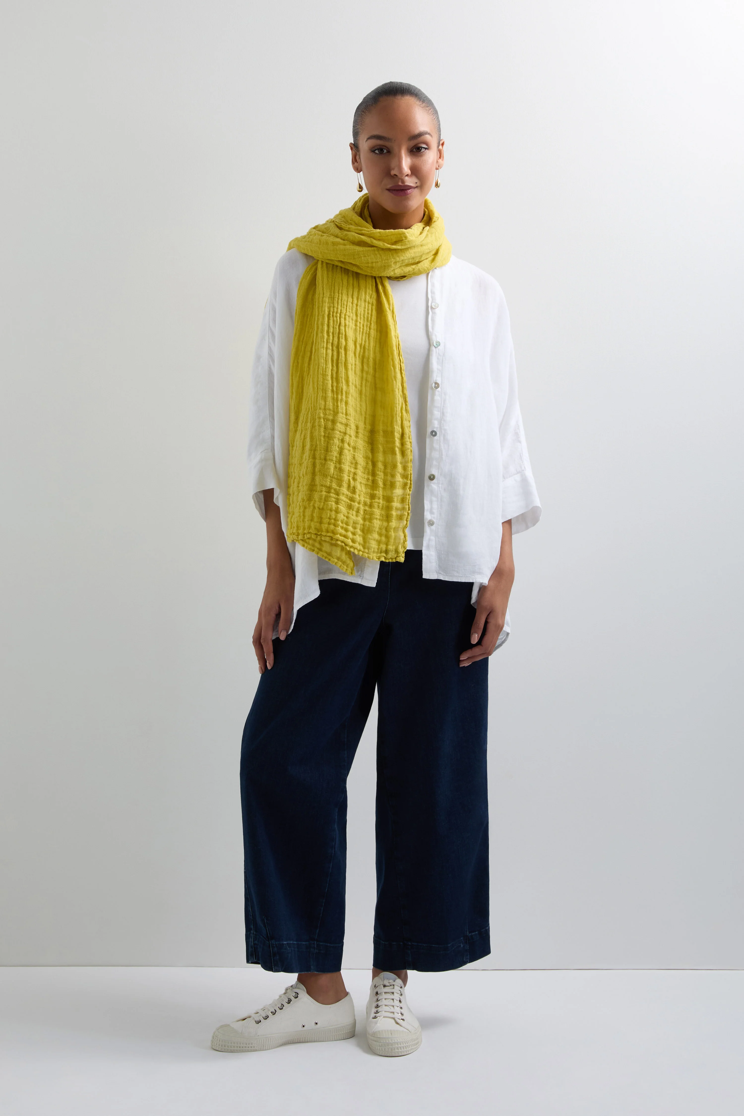 Crinkle Linen Scarf - Image 18