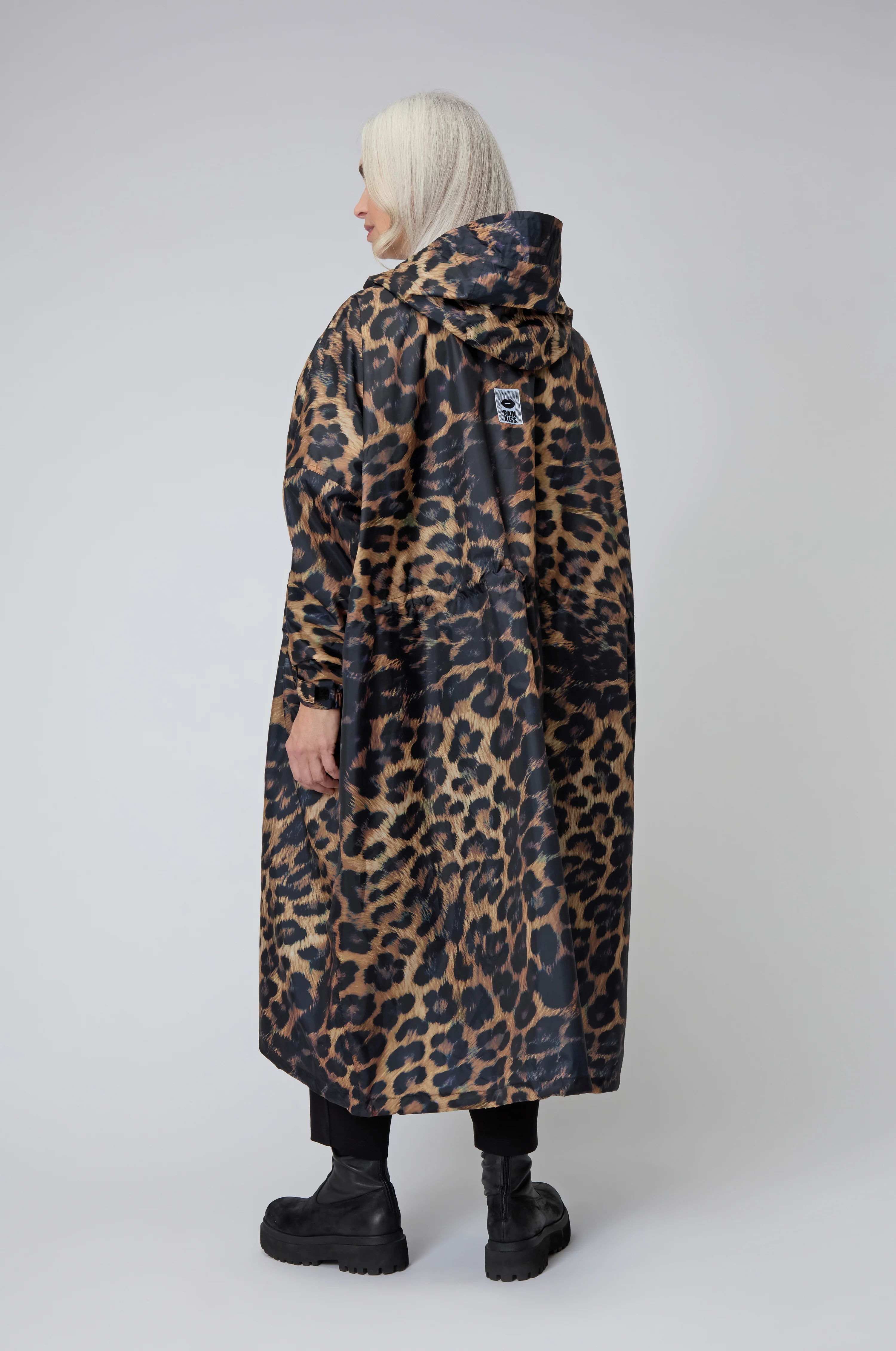 Dark Leopard Rain Coat - Image 4