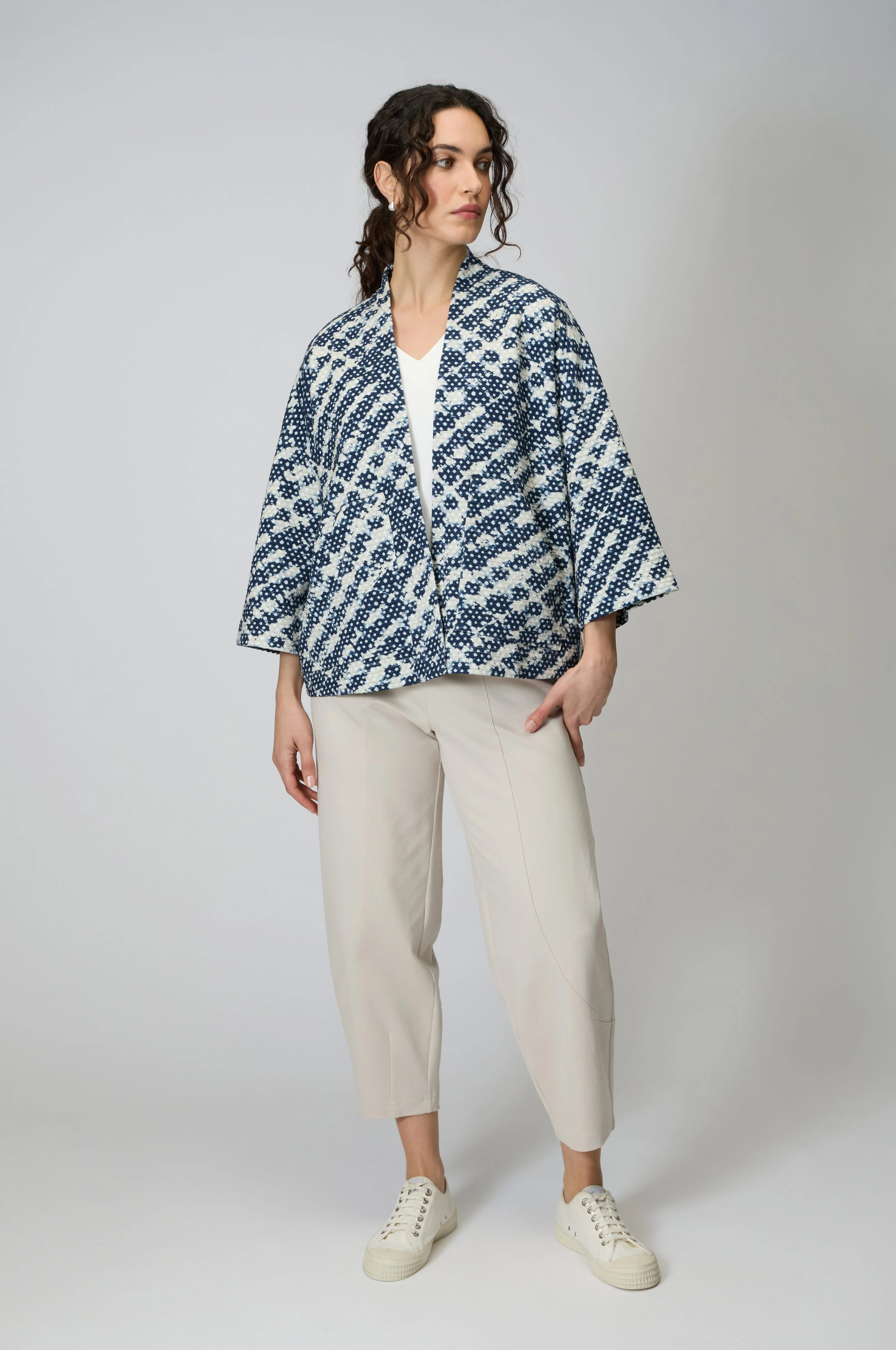 Diamond Tie Dye Jersey Jacket - Image 3