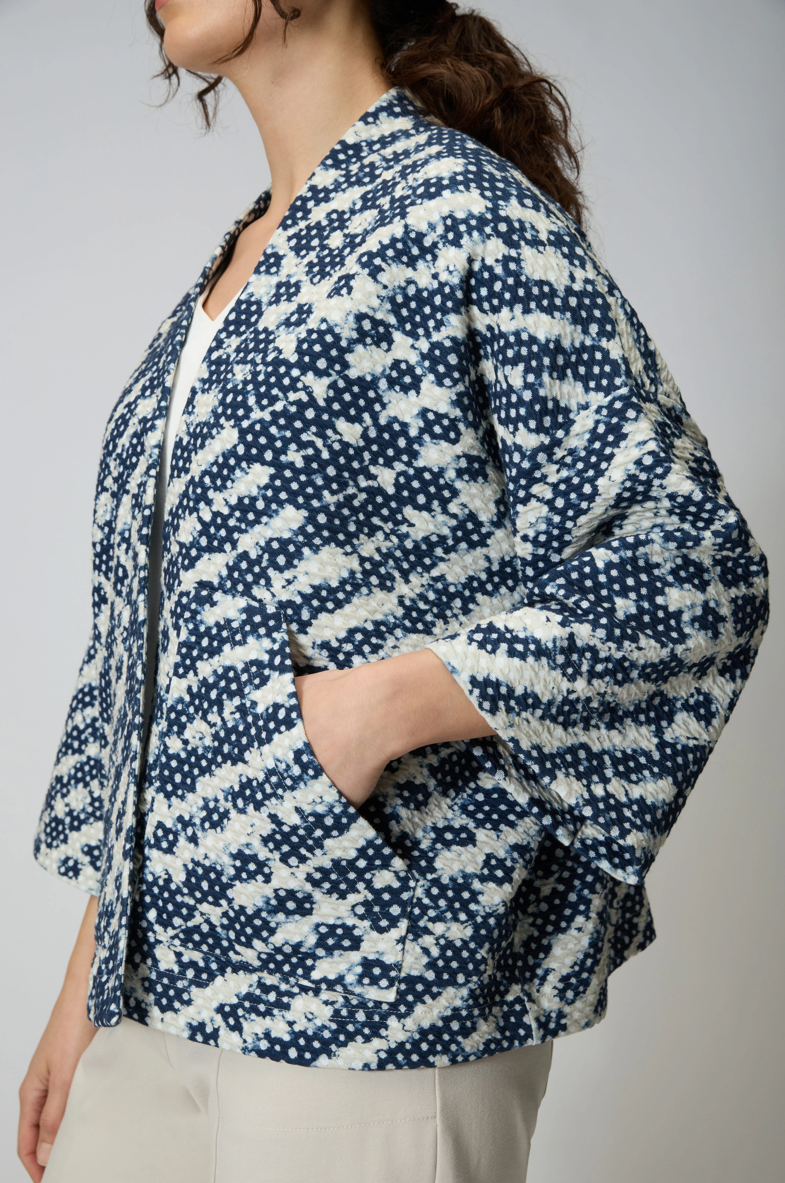 Diamond Tie Dye Jersey Jacket - Image 5