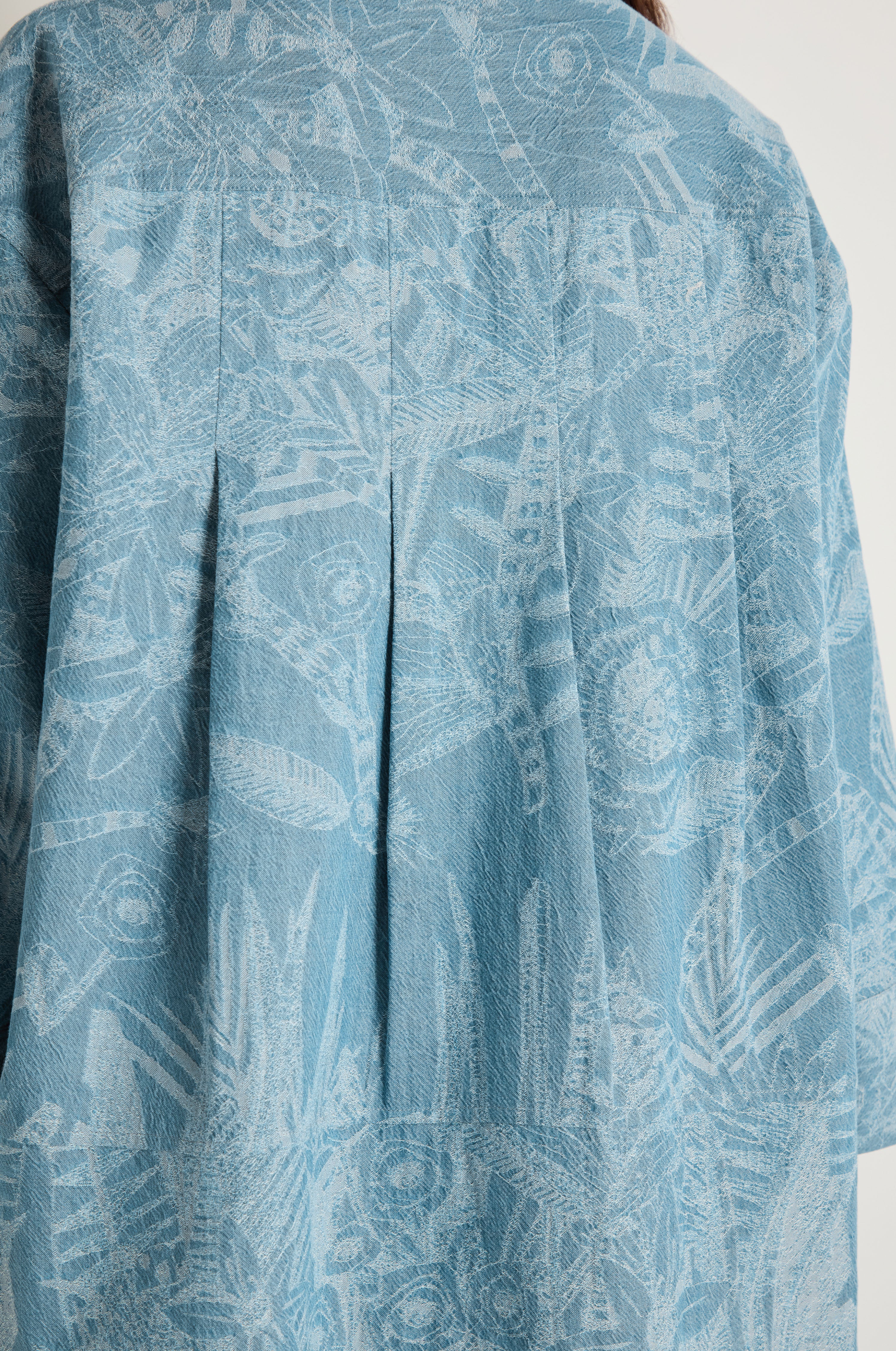 Floral Jacquard Cotton Shirt - Image 7