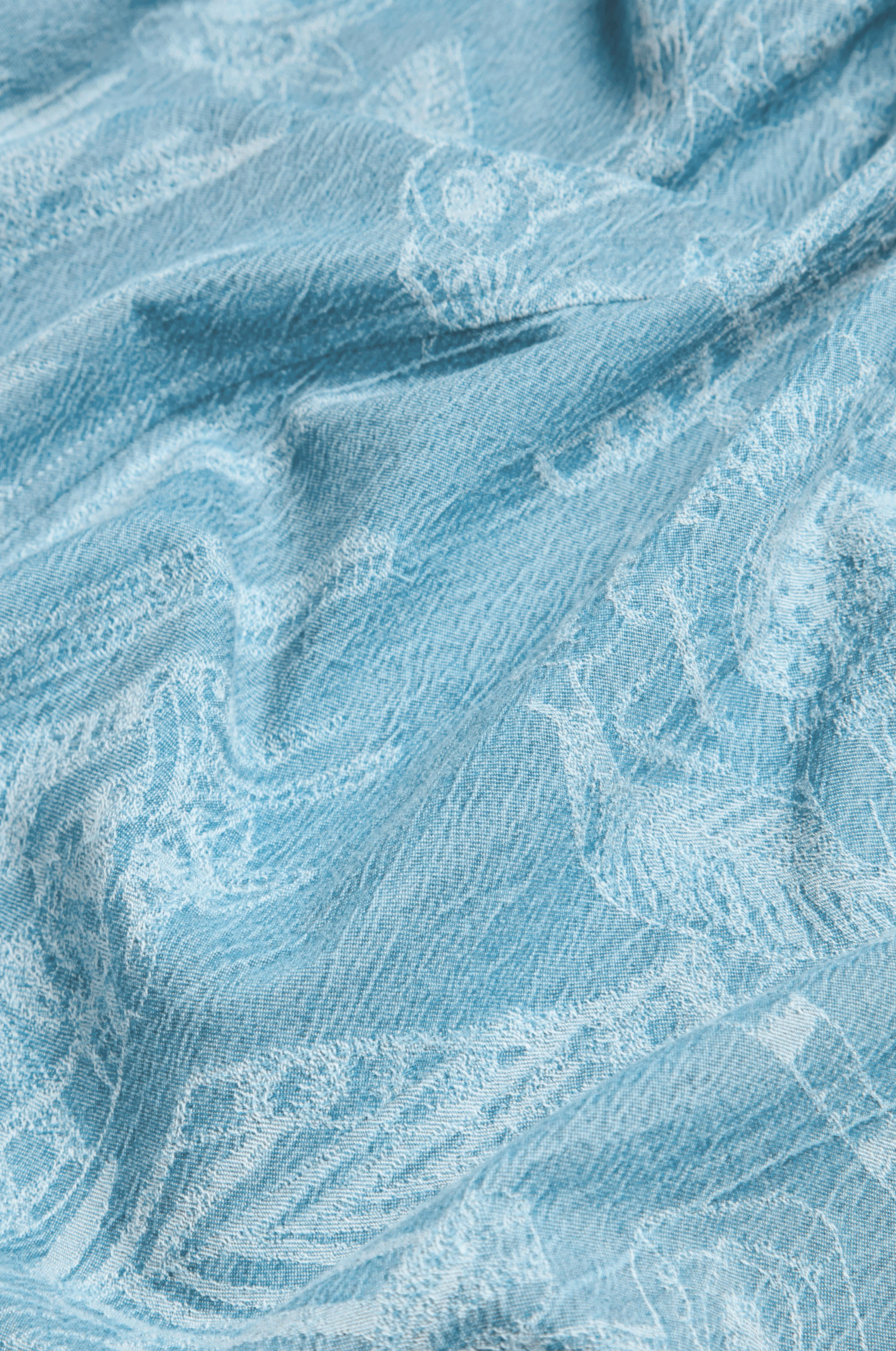 Floral Jacquard Cotton Shirt - Image 8