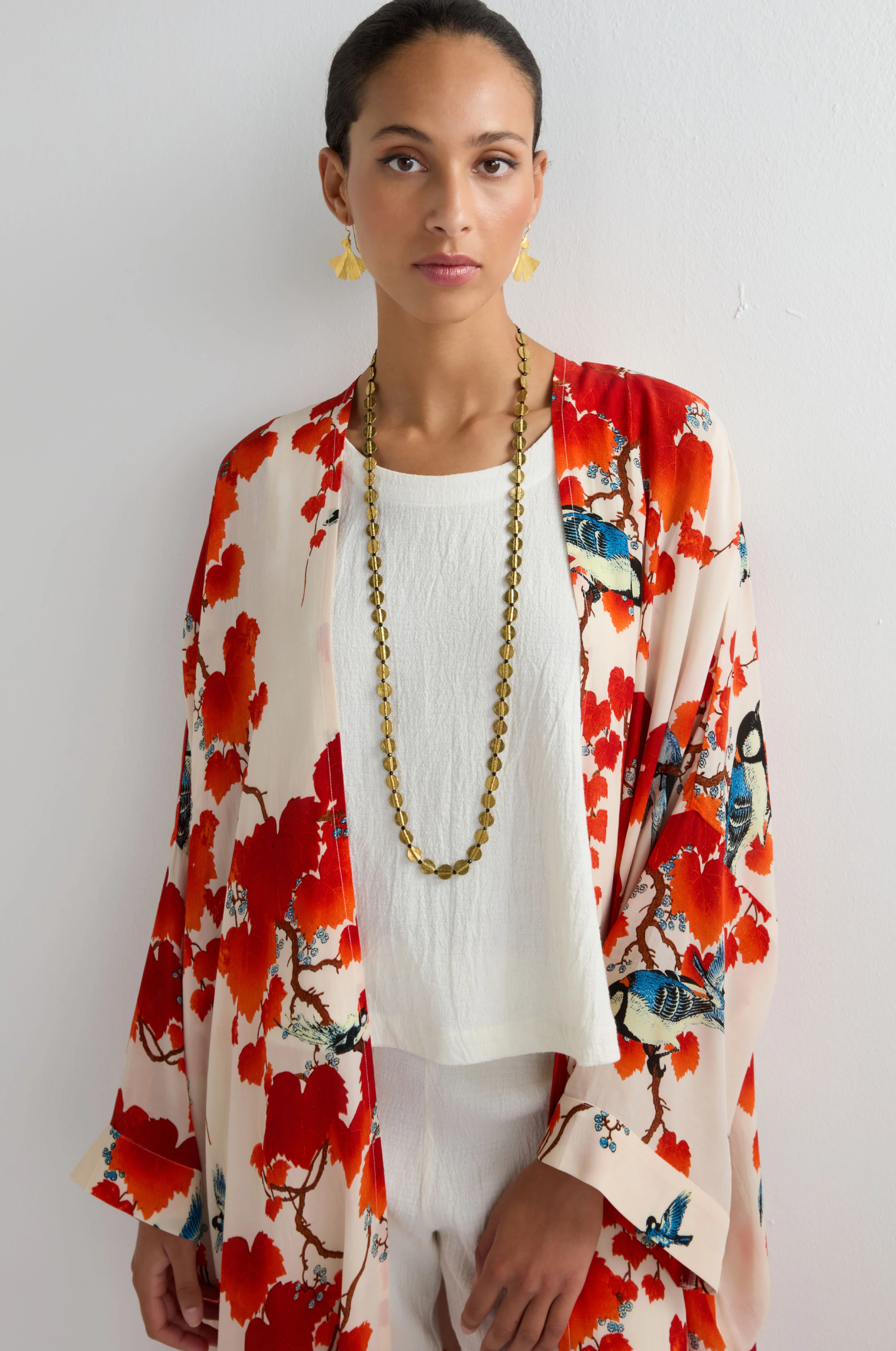 Grande Acer Print Kimono - Image 3