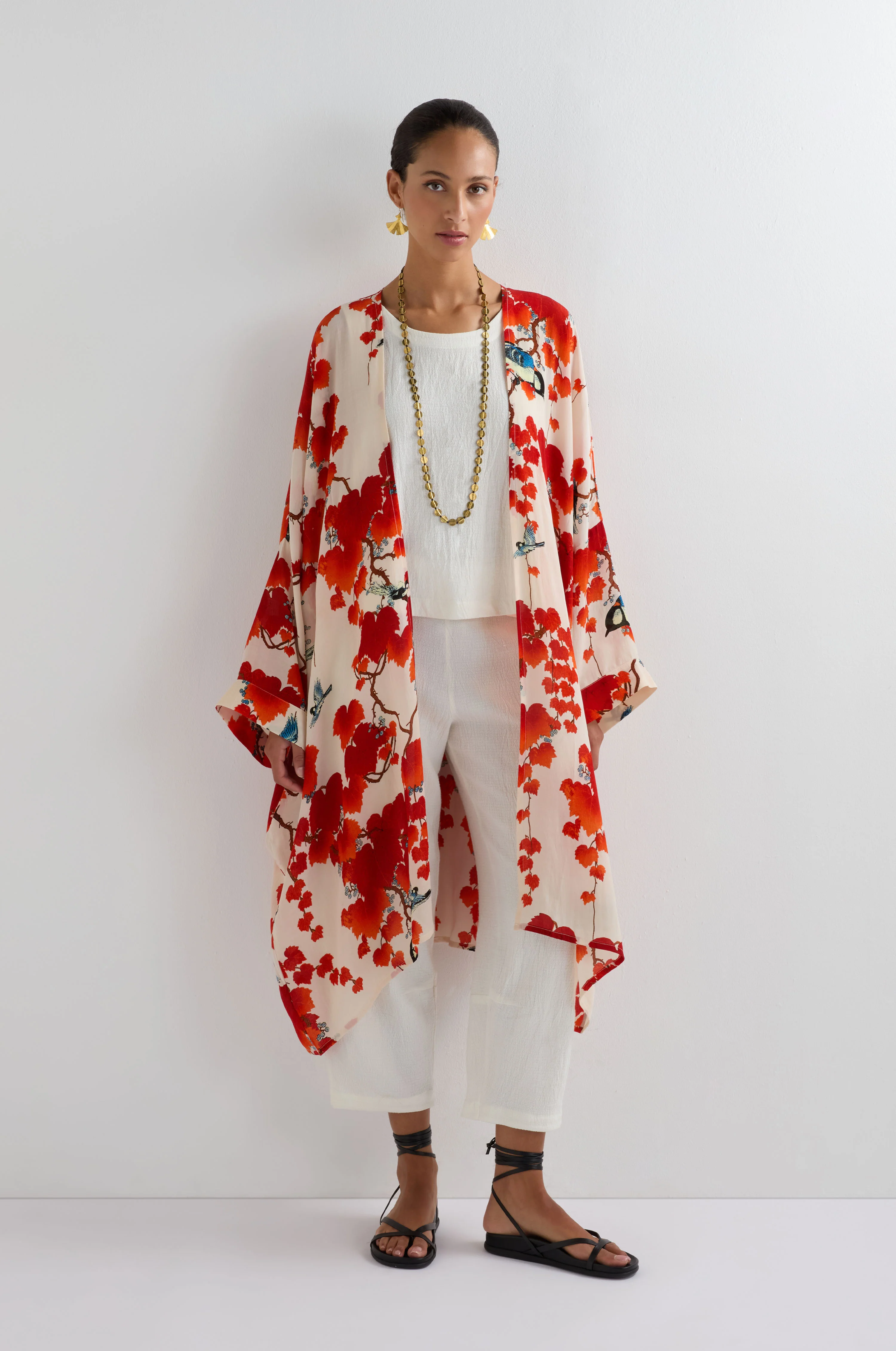 Grande Acer Print Kimono - Image 5