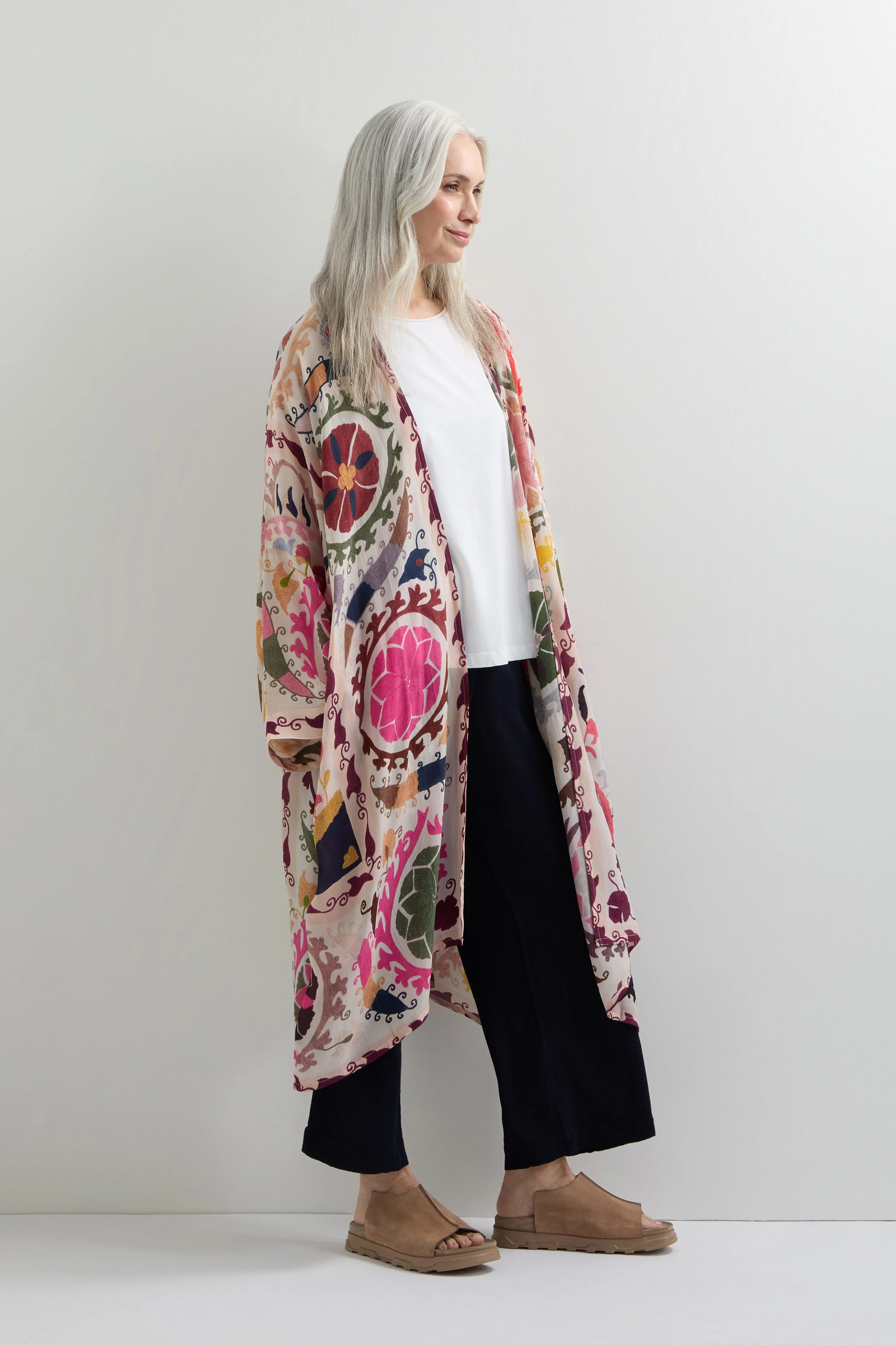 Grande Suzani Print Kimono - Image 5