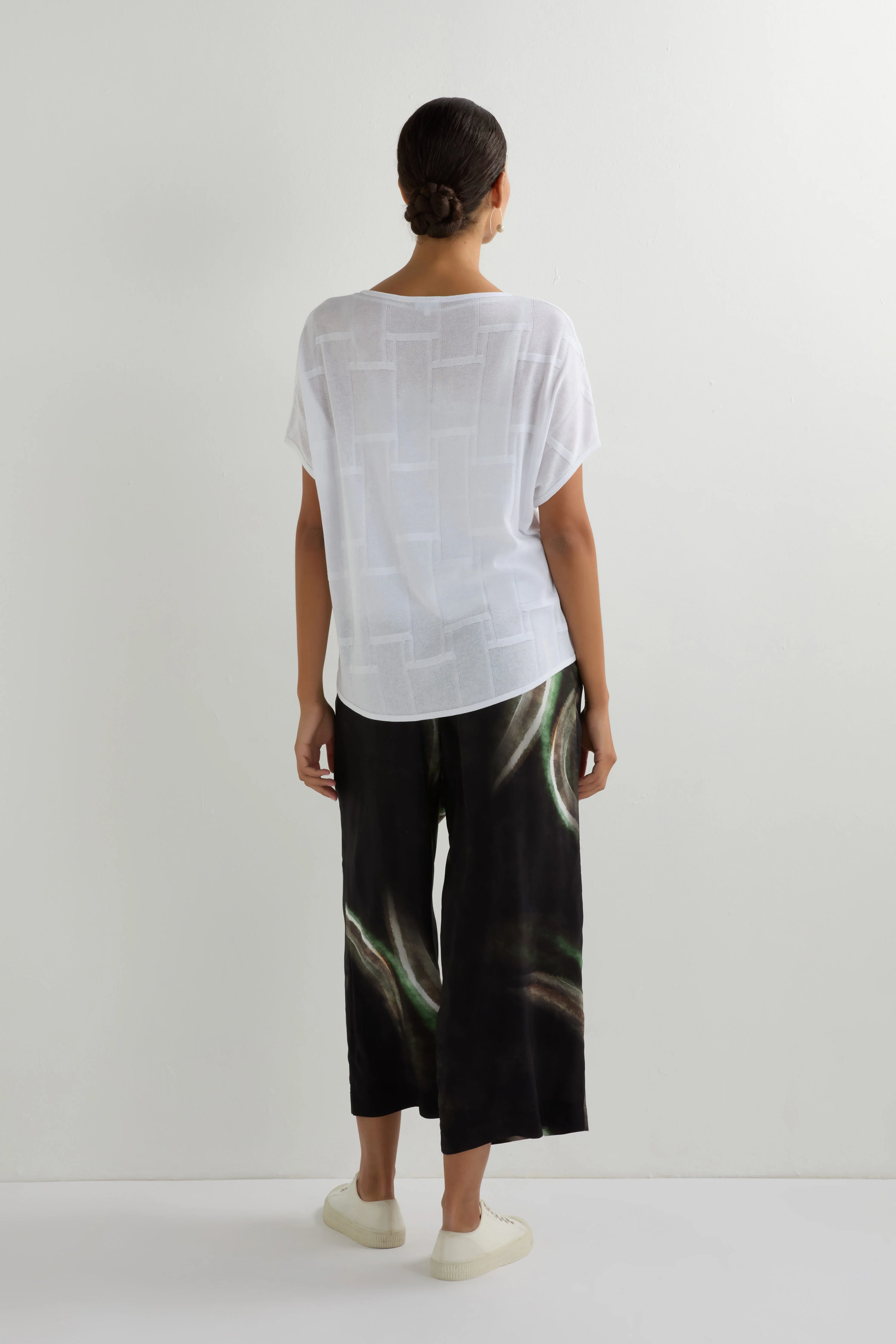 Grid Texture Boxy Knit - Image 11