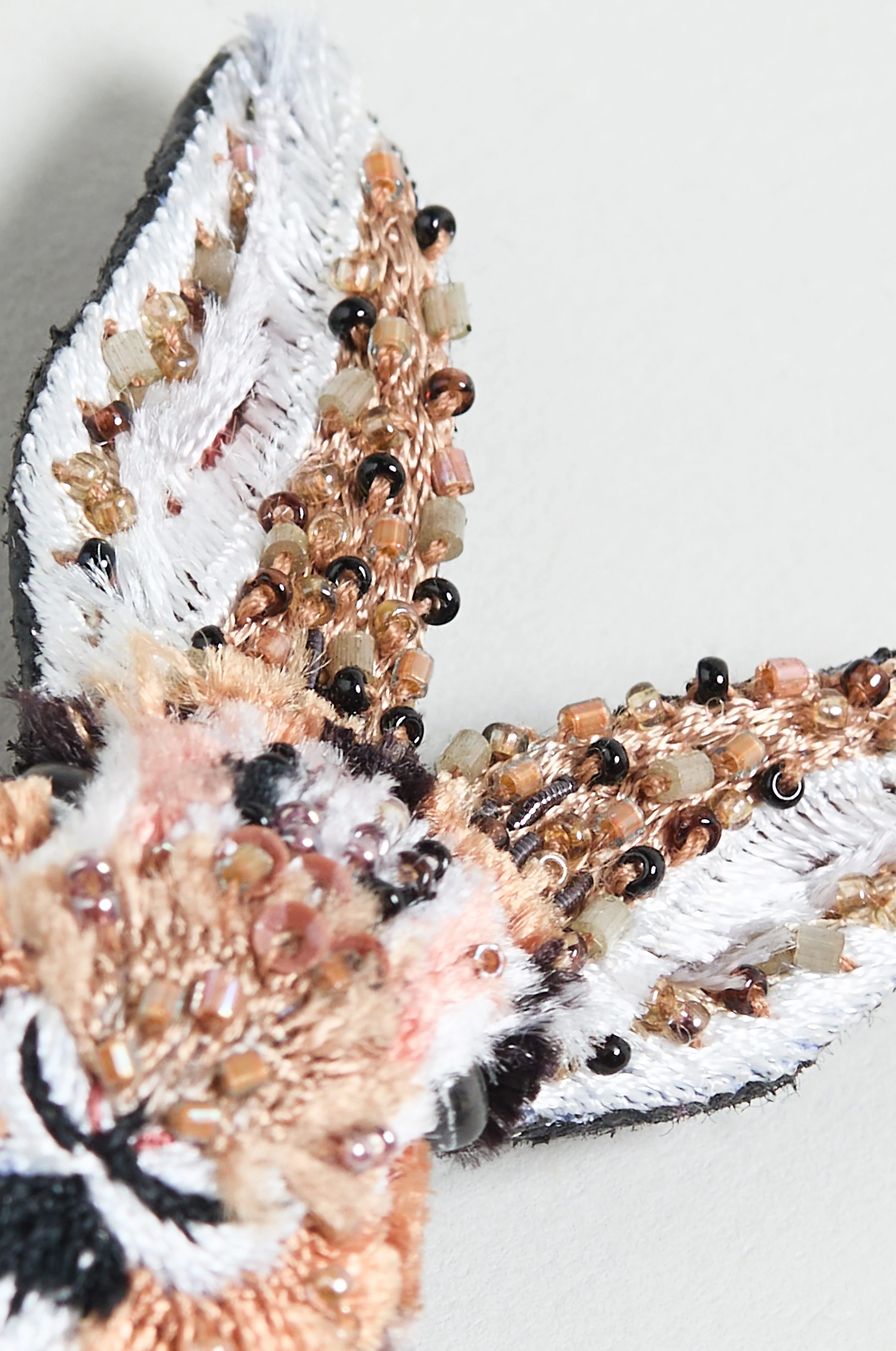 Hand Embroidered Bunny Rabbit Brooch - Image 3