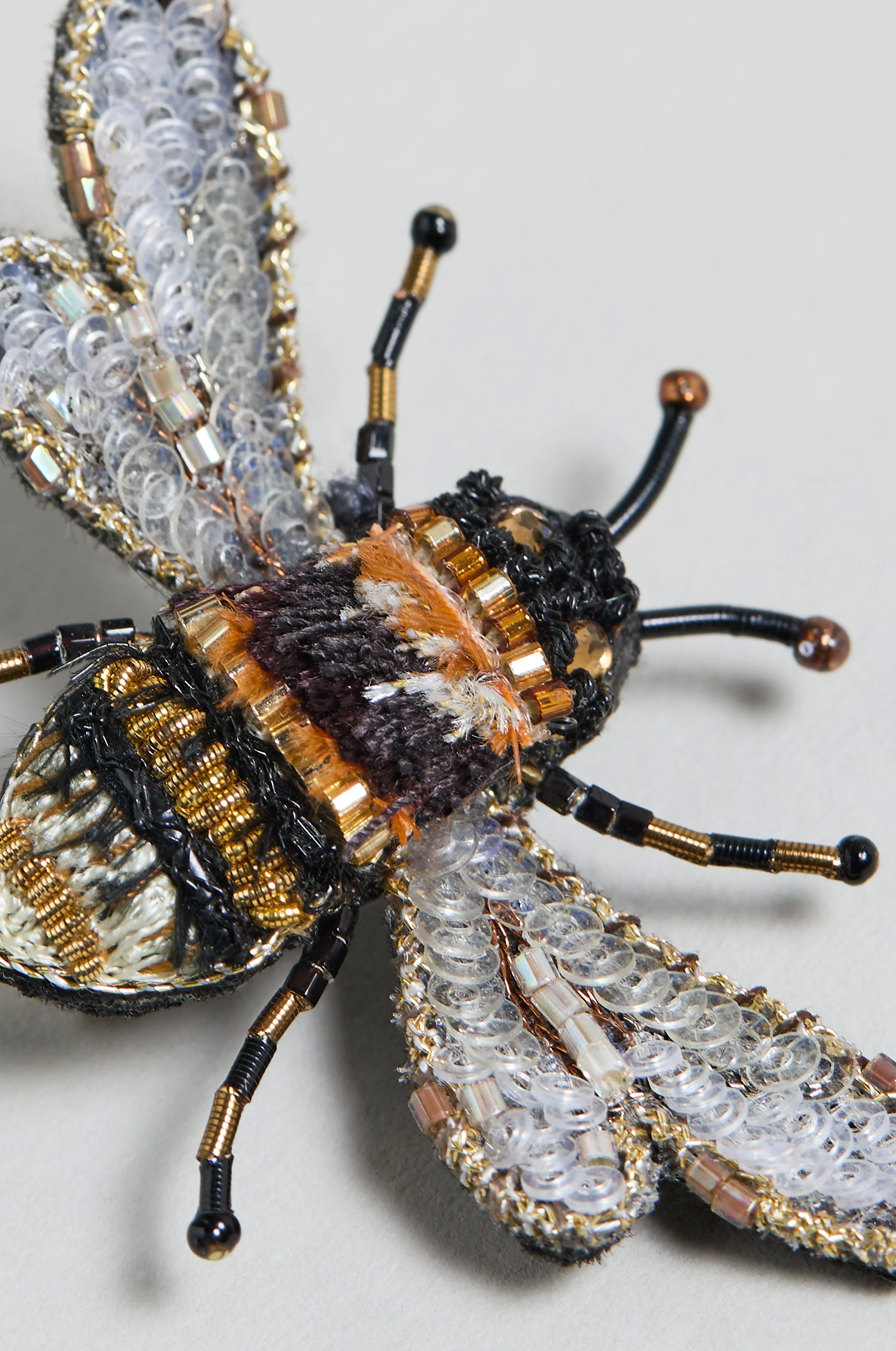 Hand Embroidered Humble Bee Brooch - Image 3