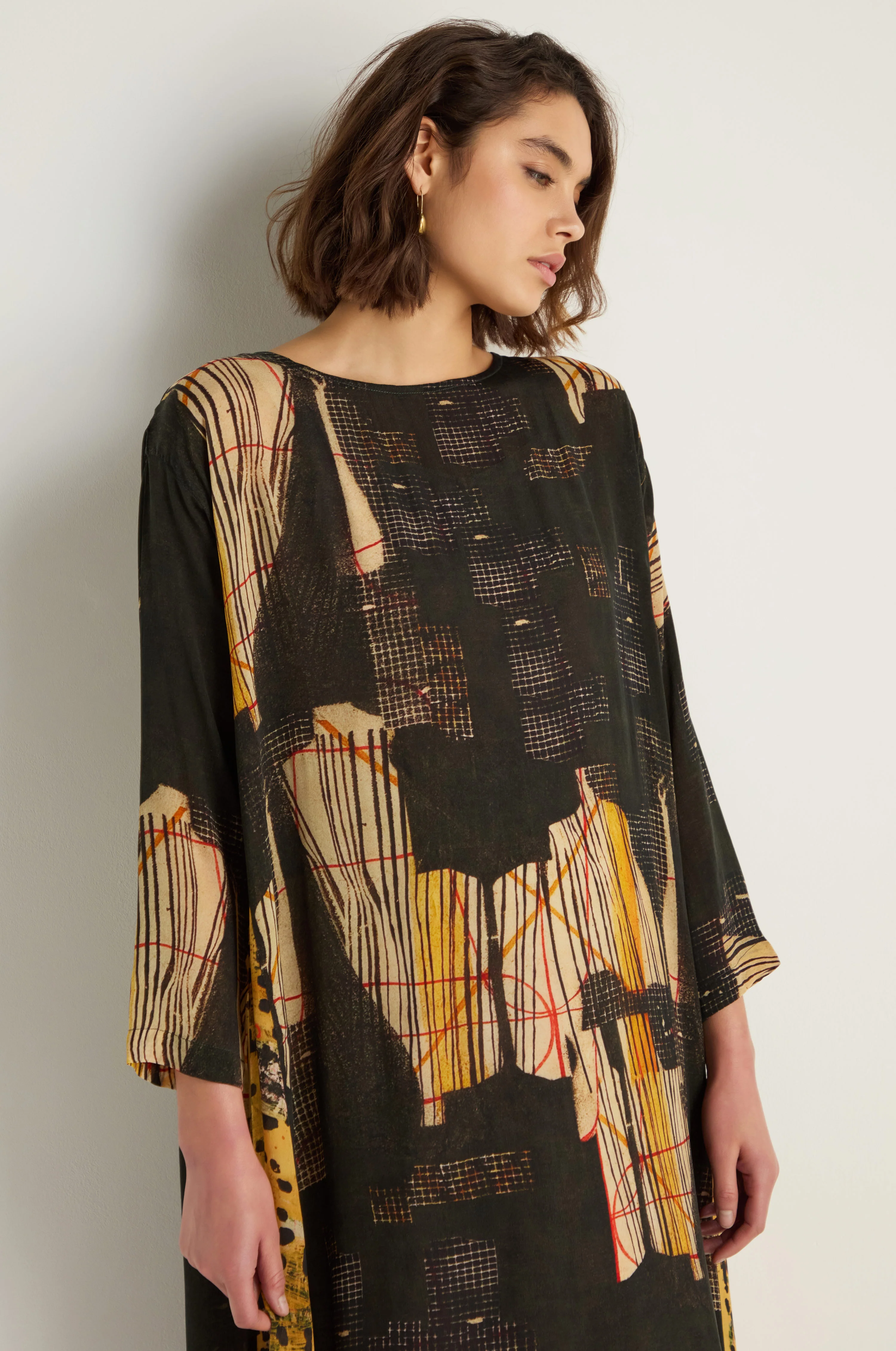Klimt Print Easy Dress - Image 3