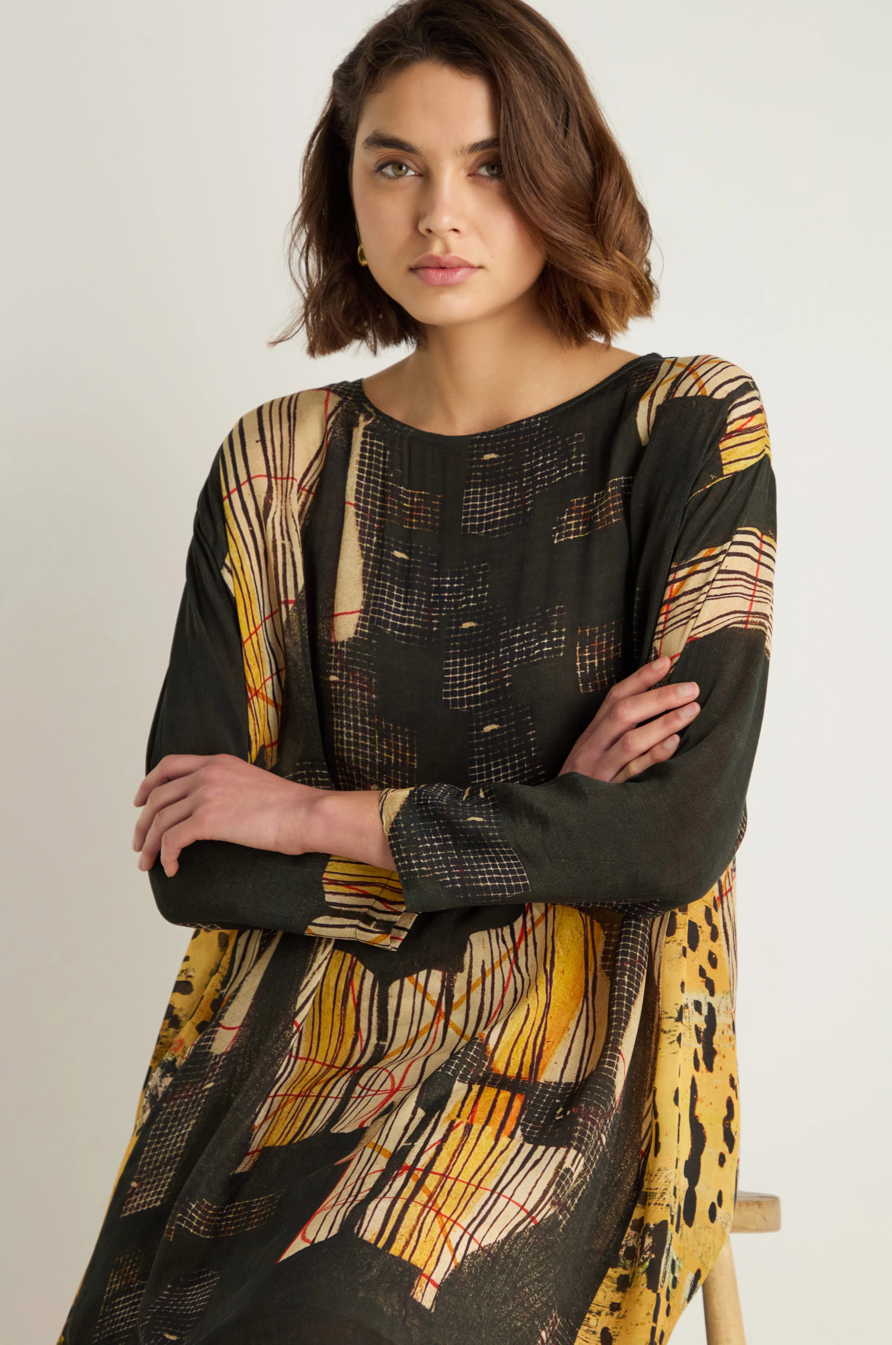 Klimt Print Easy Dress - Image 5