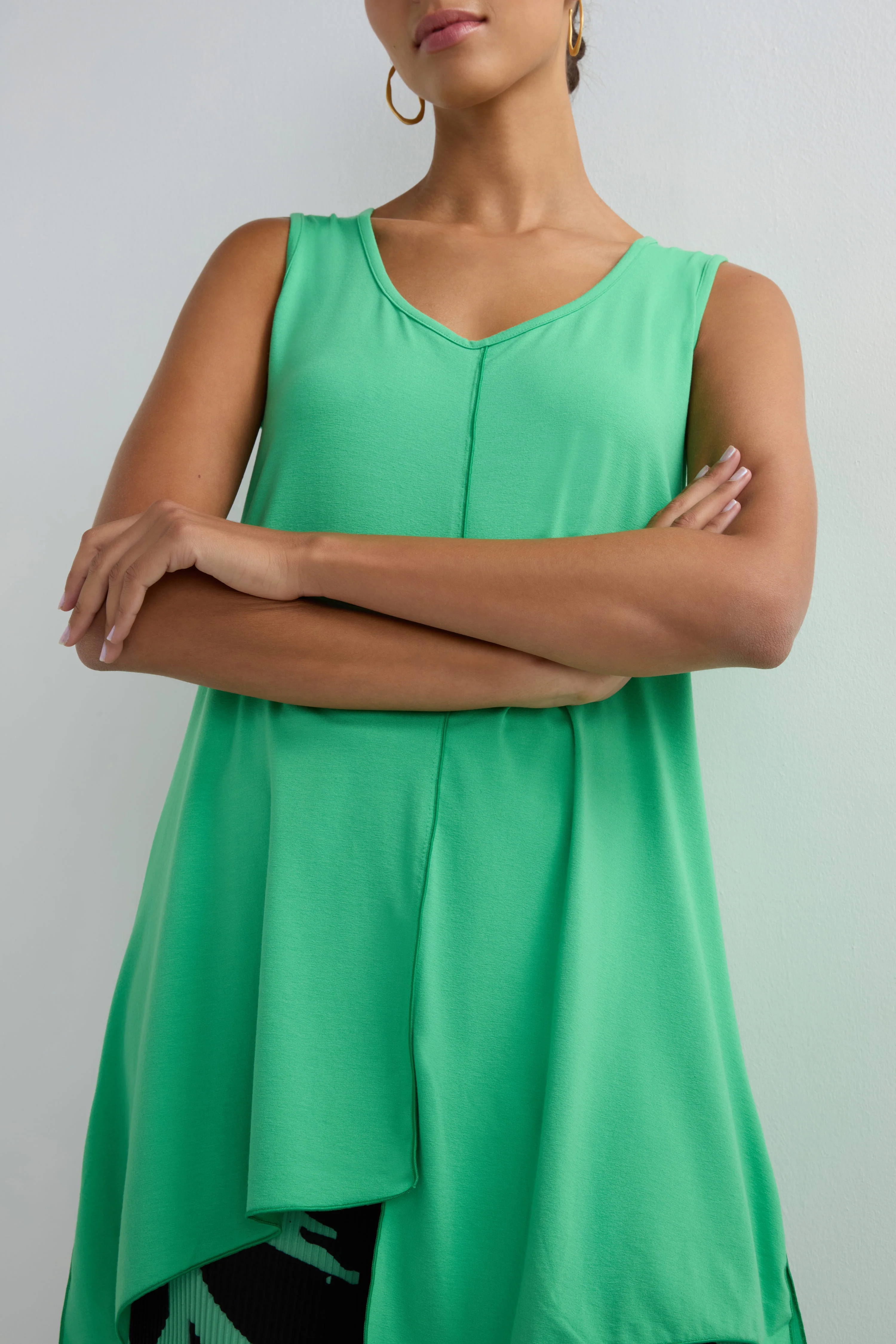 Long Seamed Front Vest - Image 3