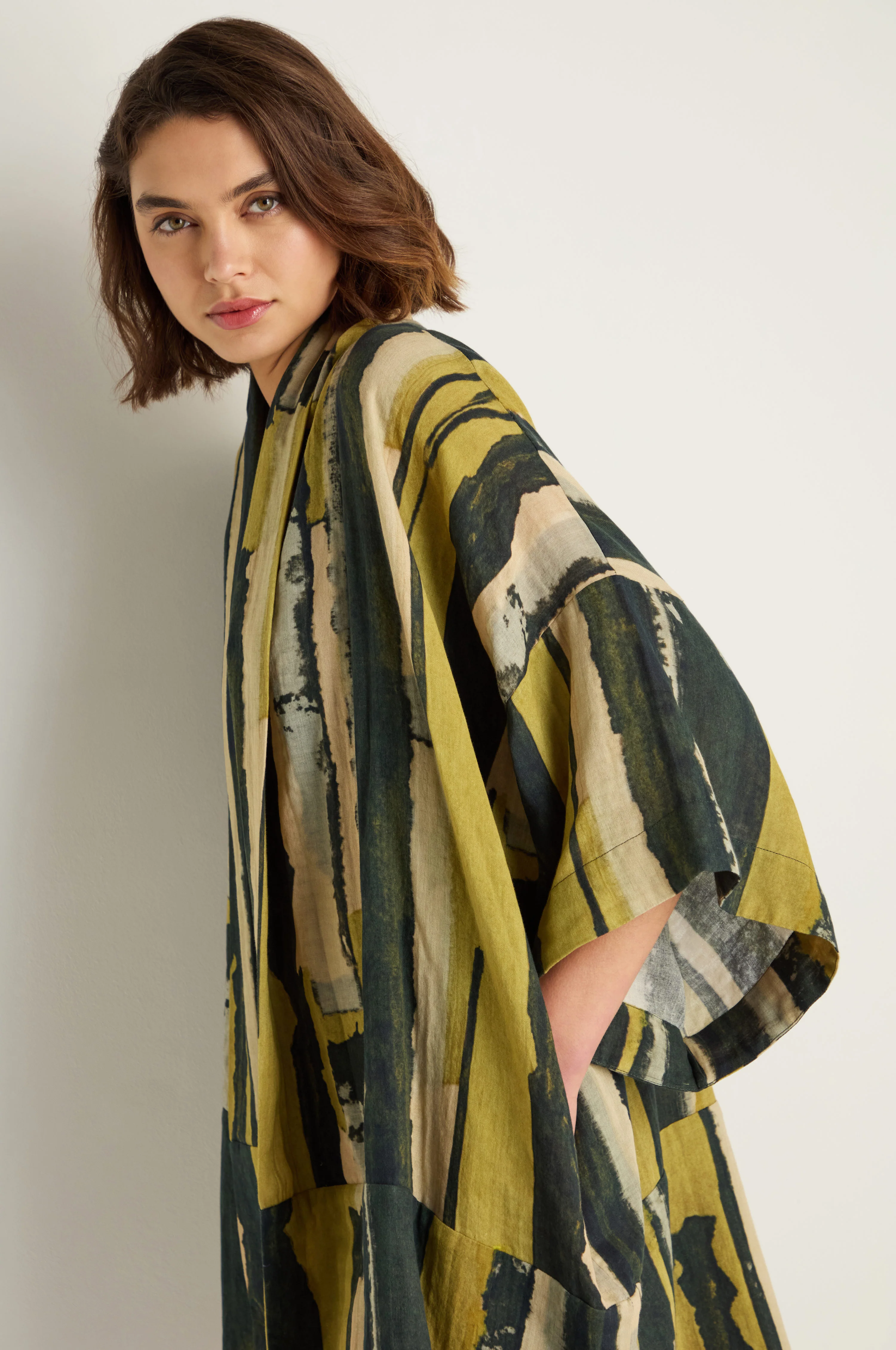 Oversized Cotton Kimono - Image 3