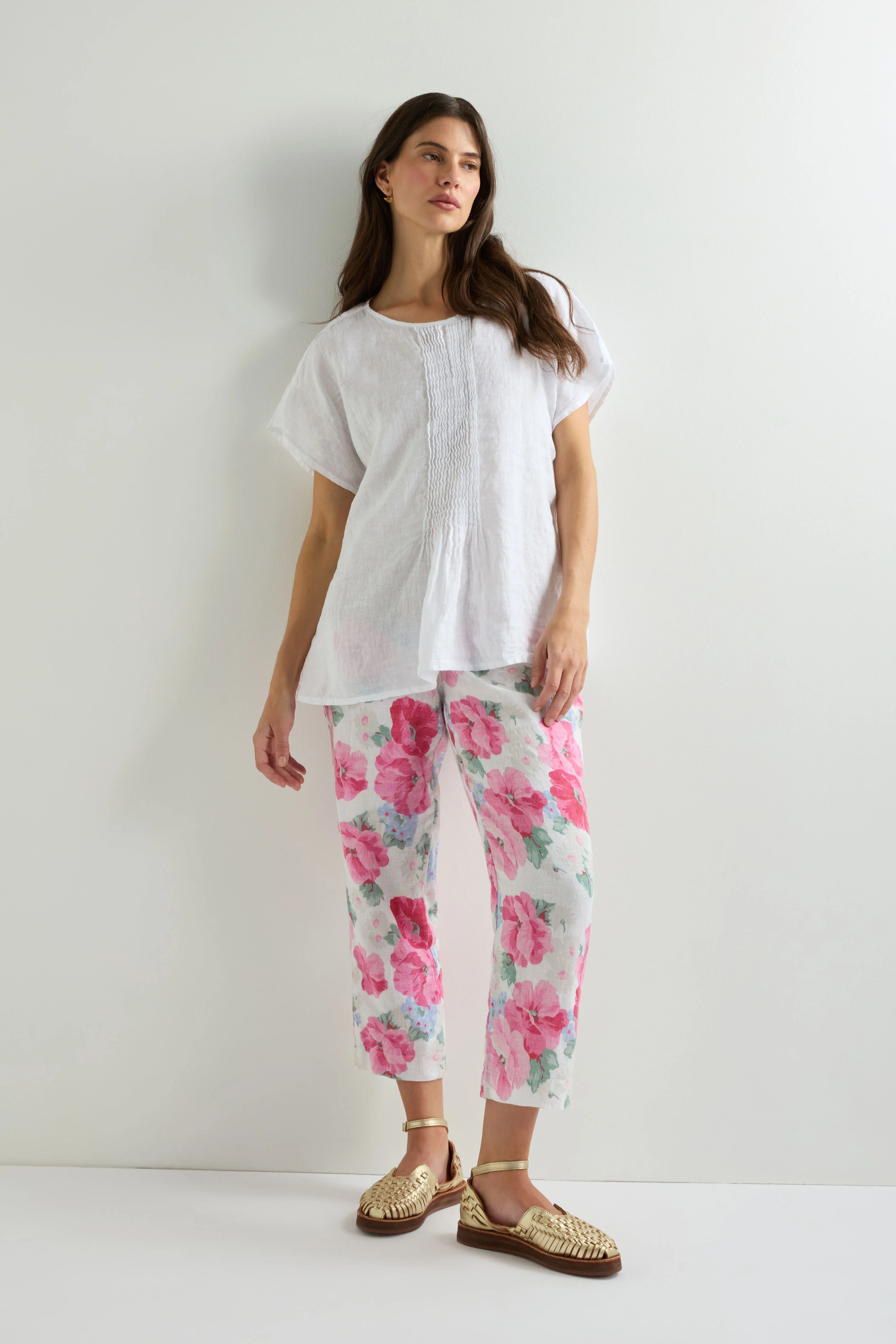 Pleat Front Linen Top - Image 4