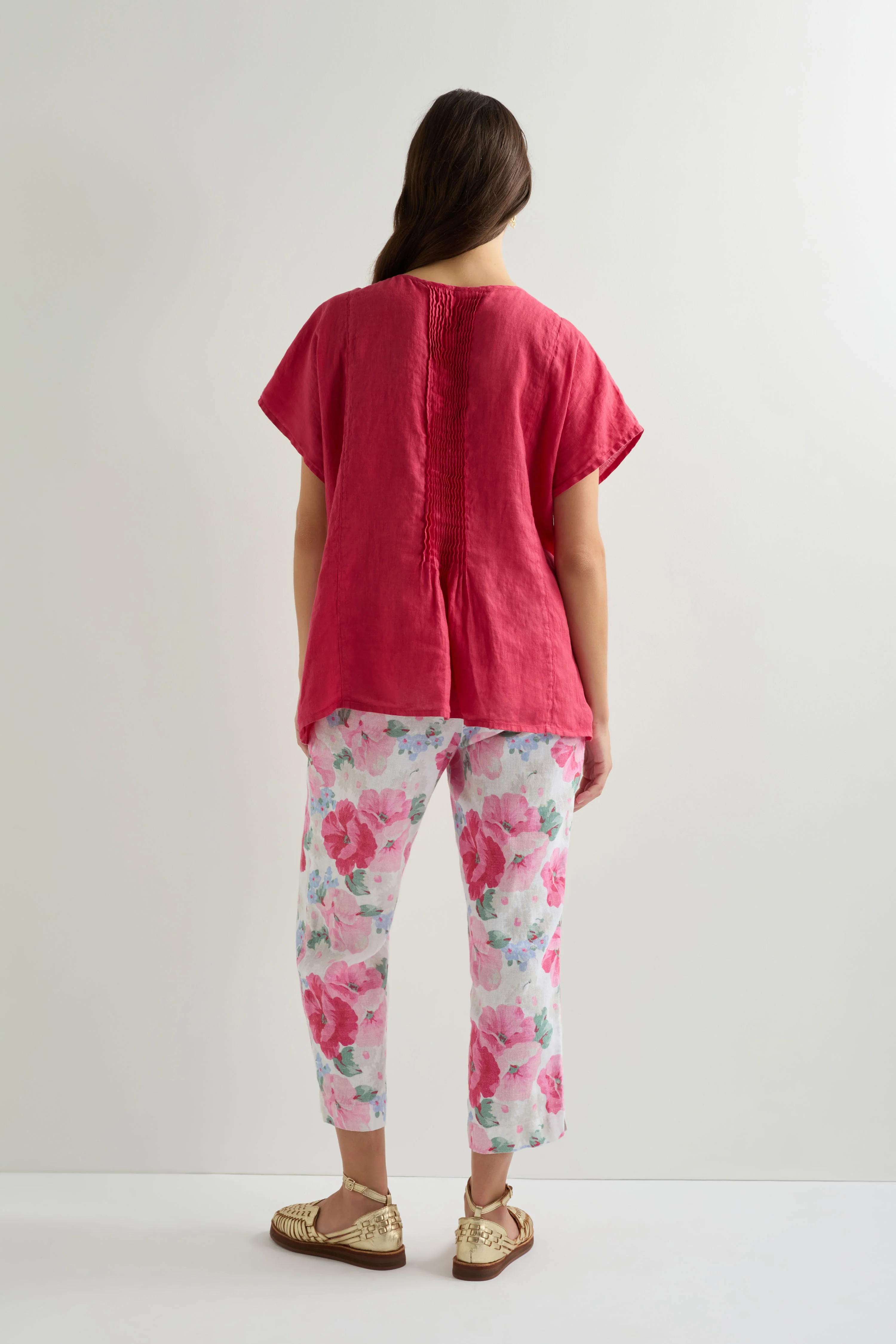 Pleat Front Linen Top - Image 7