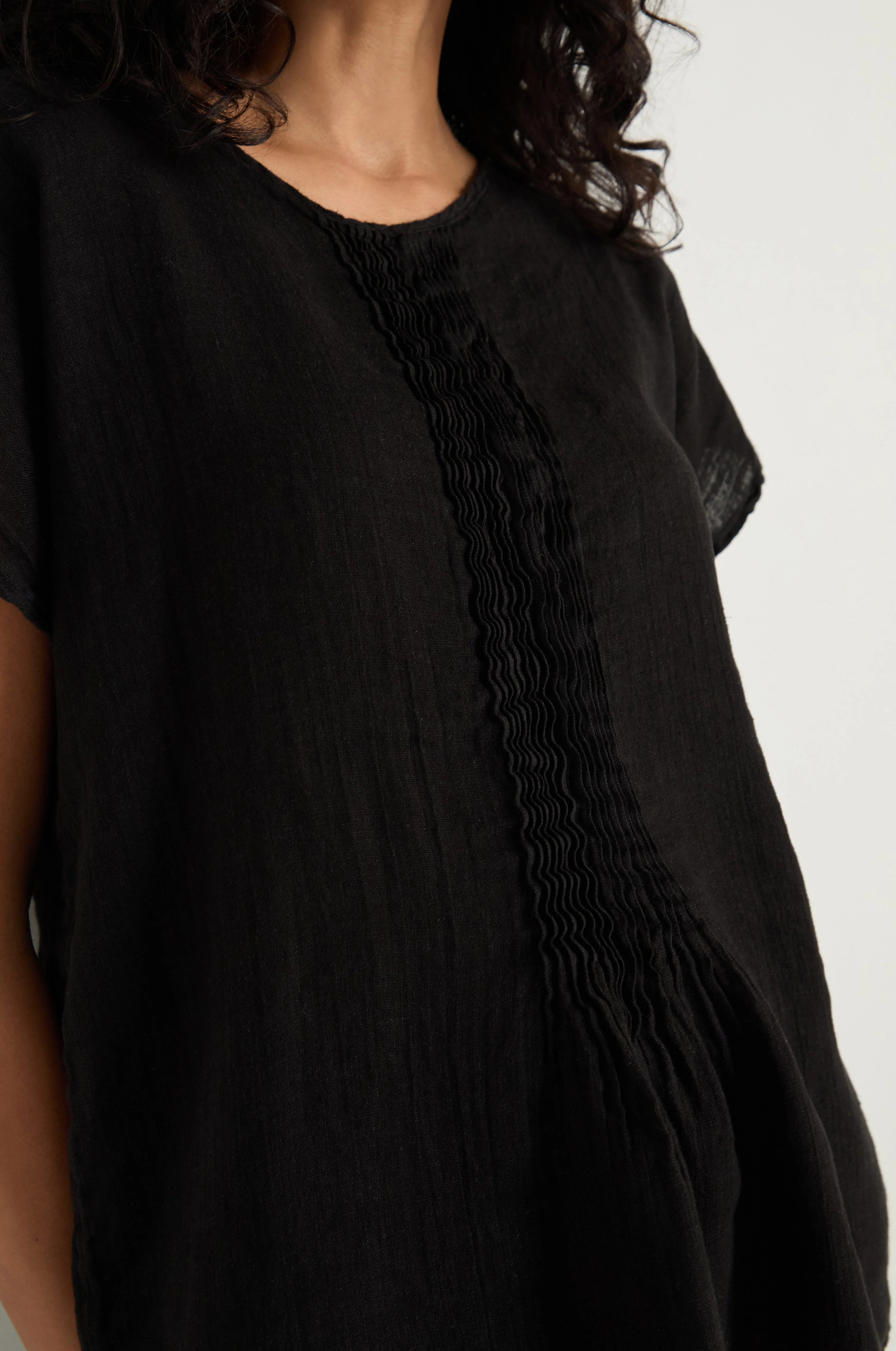 Pleat Front Linen Top - Image 5