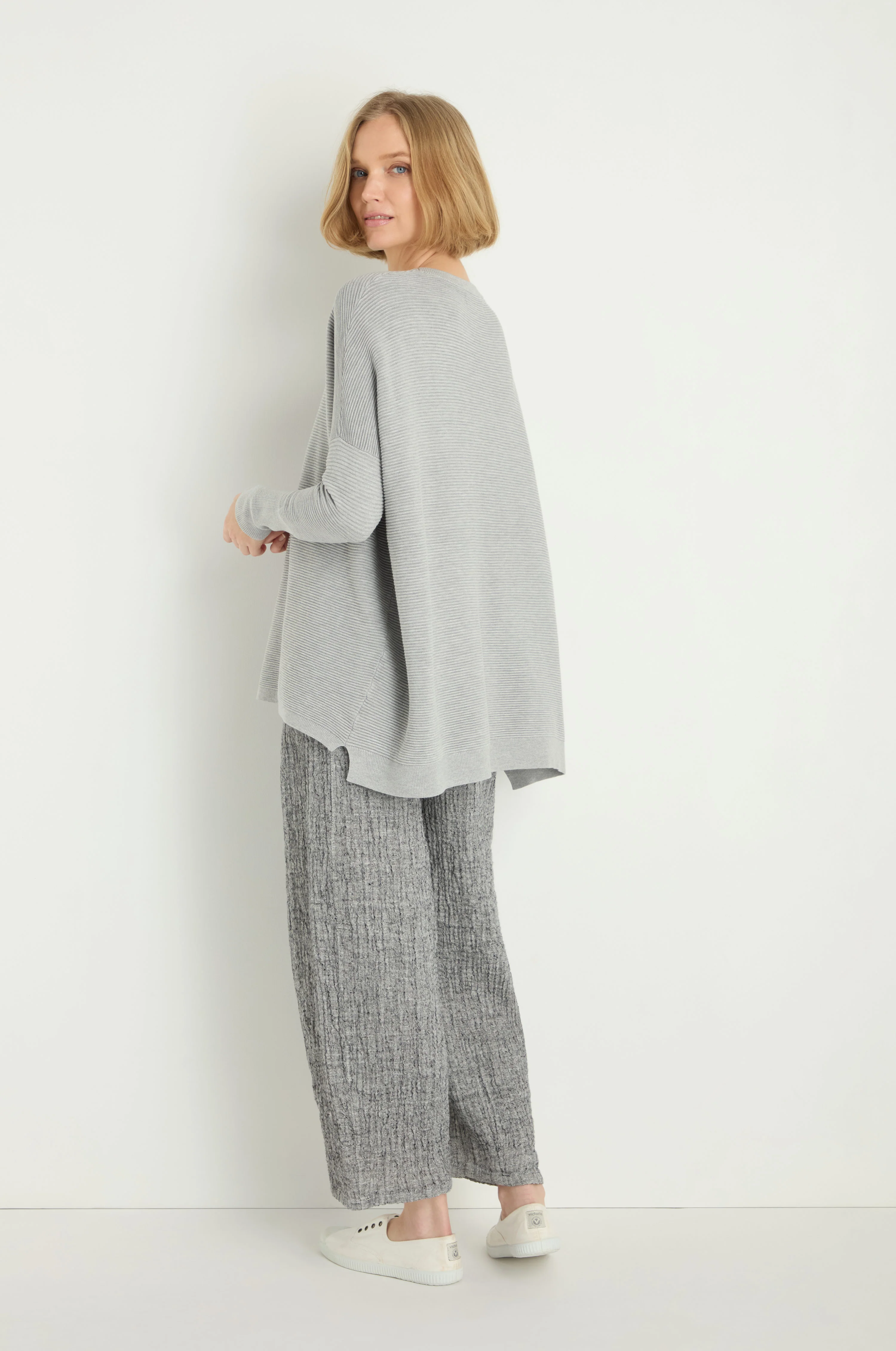 Round Neck Ribbed Jumper - Image 6