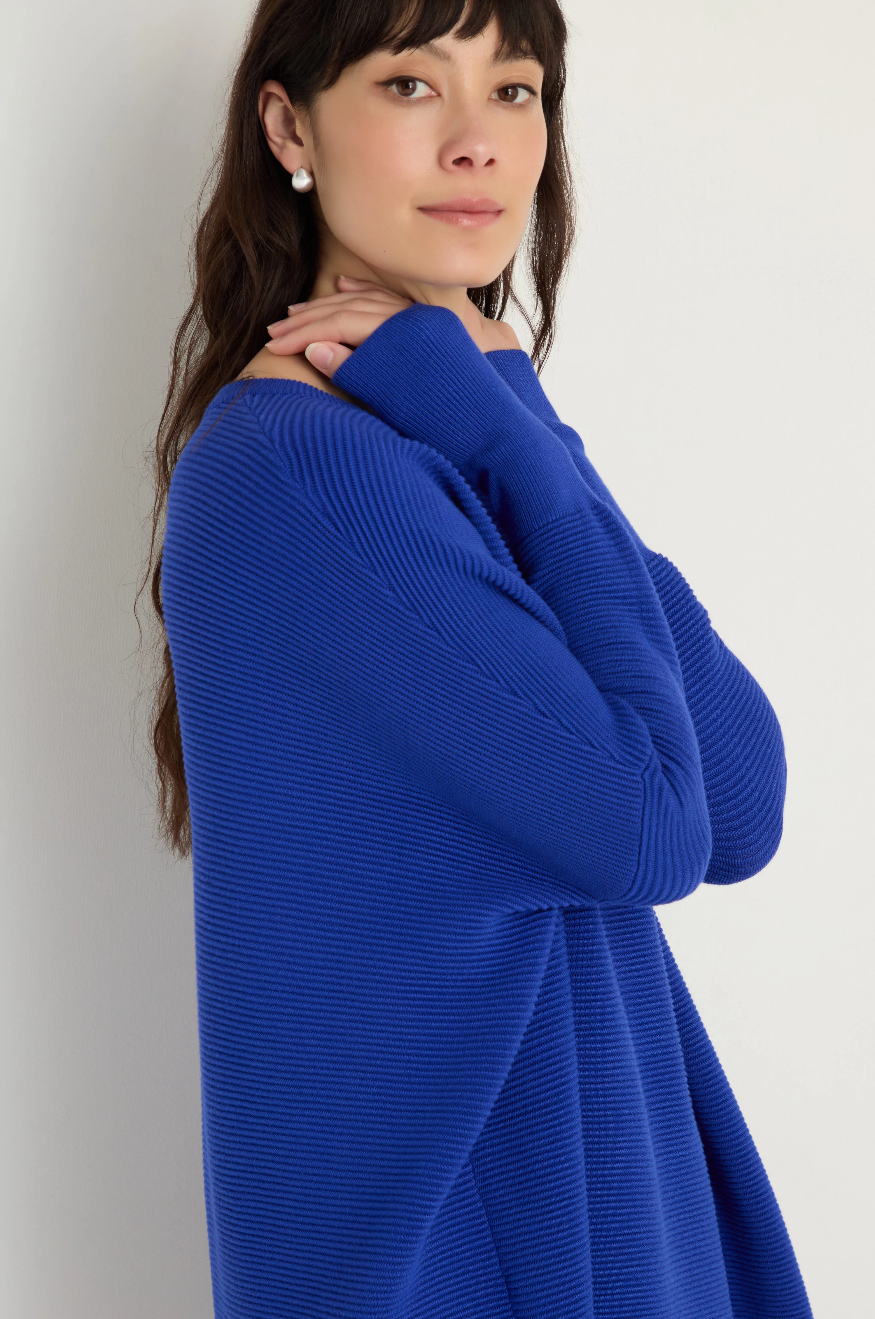 Round Neck Ribbed Jumper - Image 7
