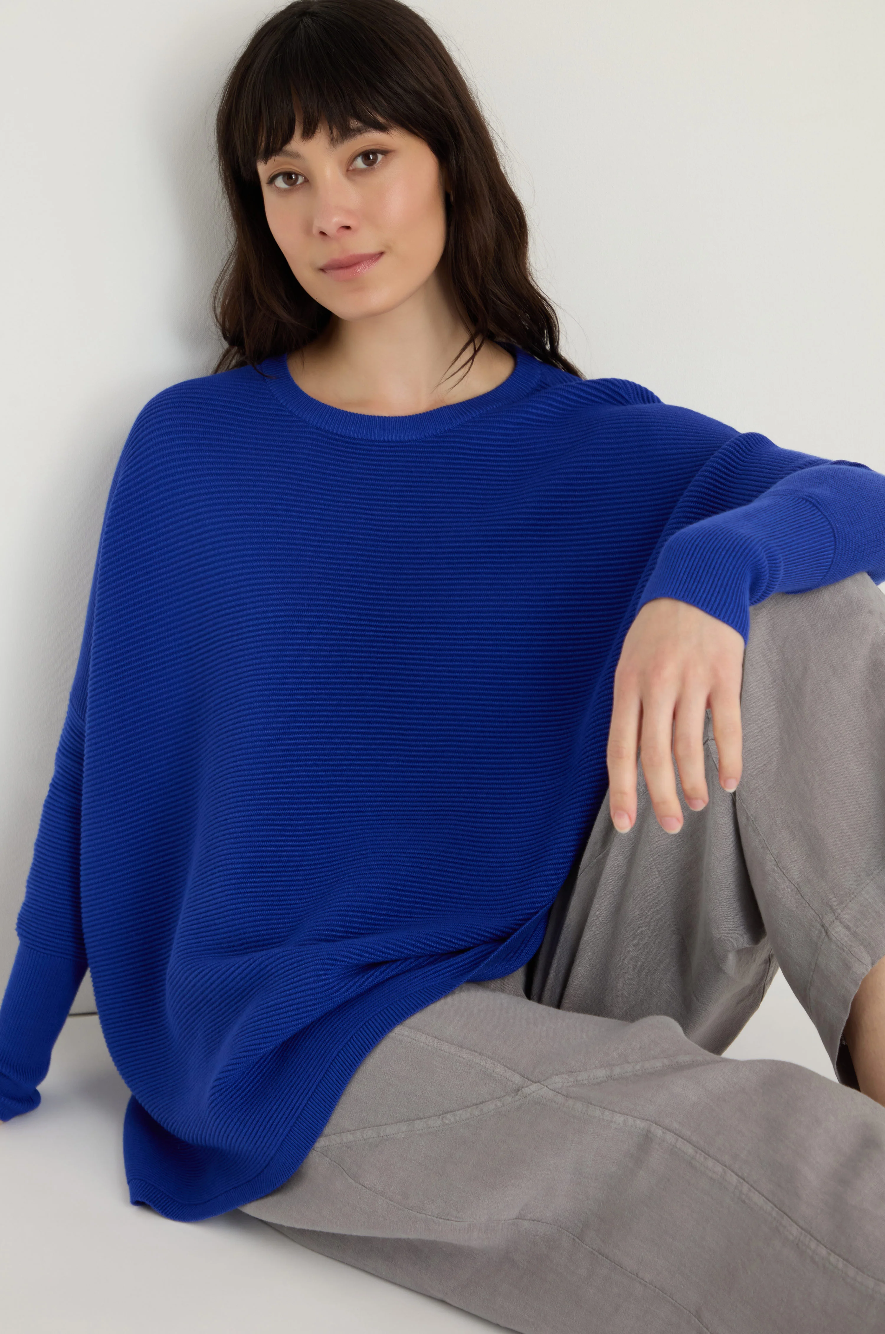 Round Neck Ribbed Jumper - Image 8