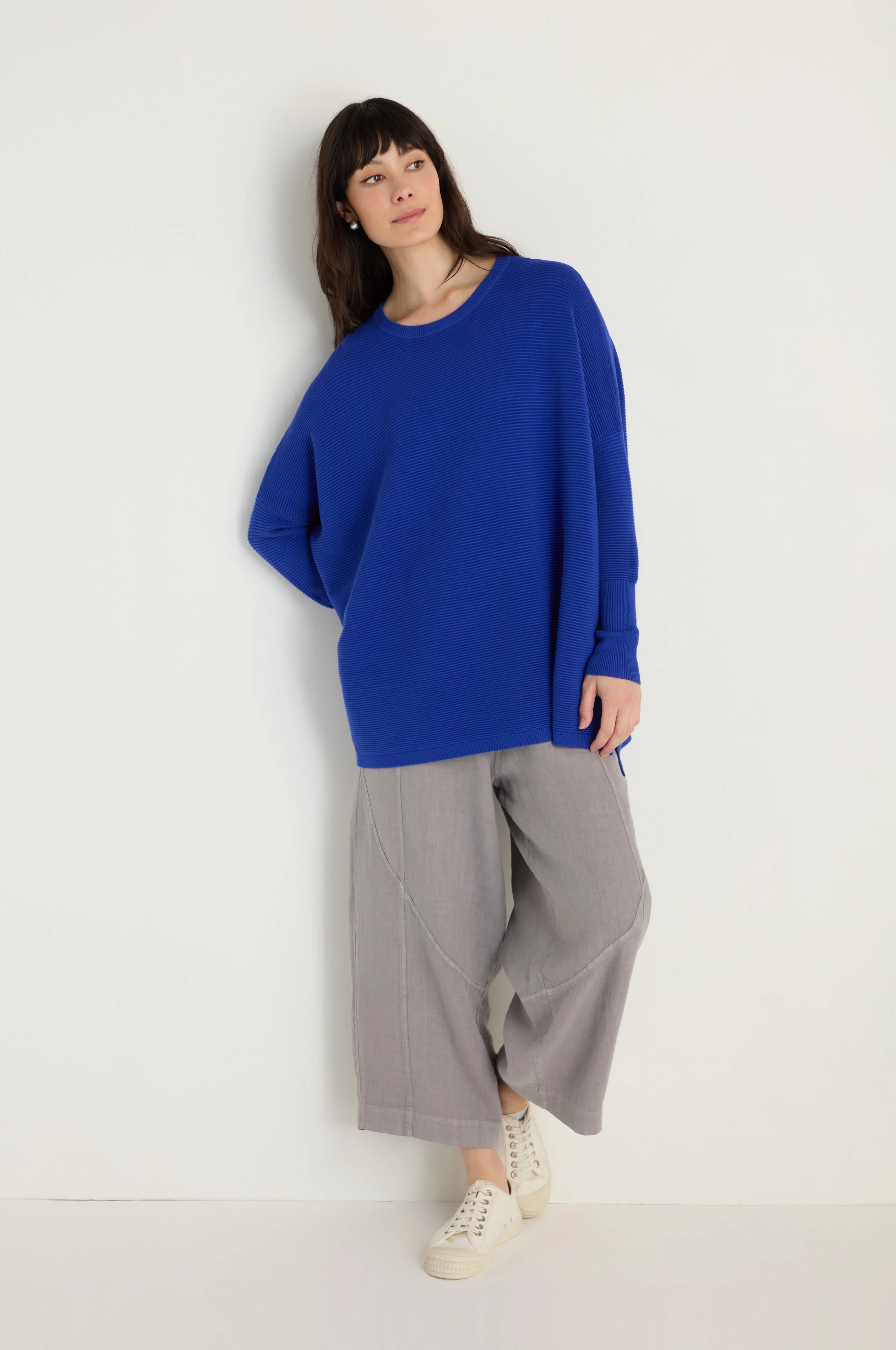 Round Neck Ribbed Jumper - Image 9