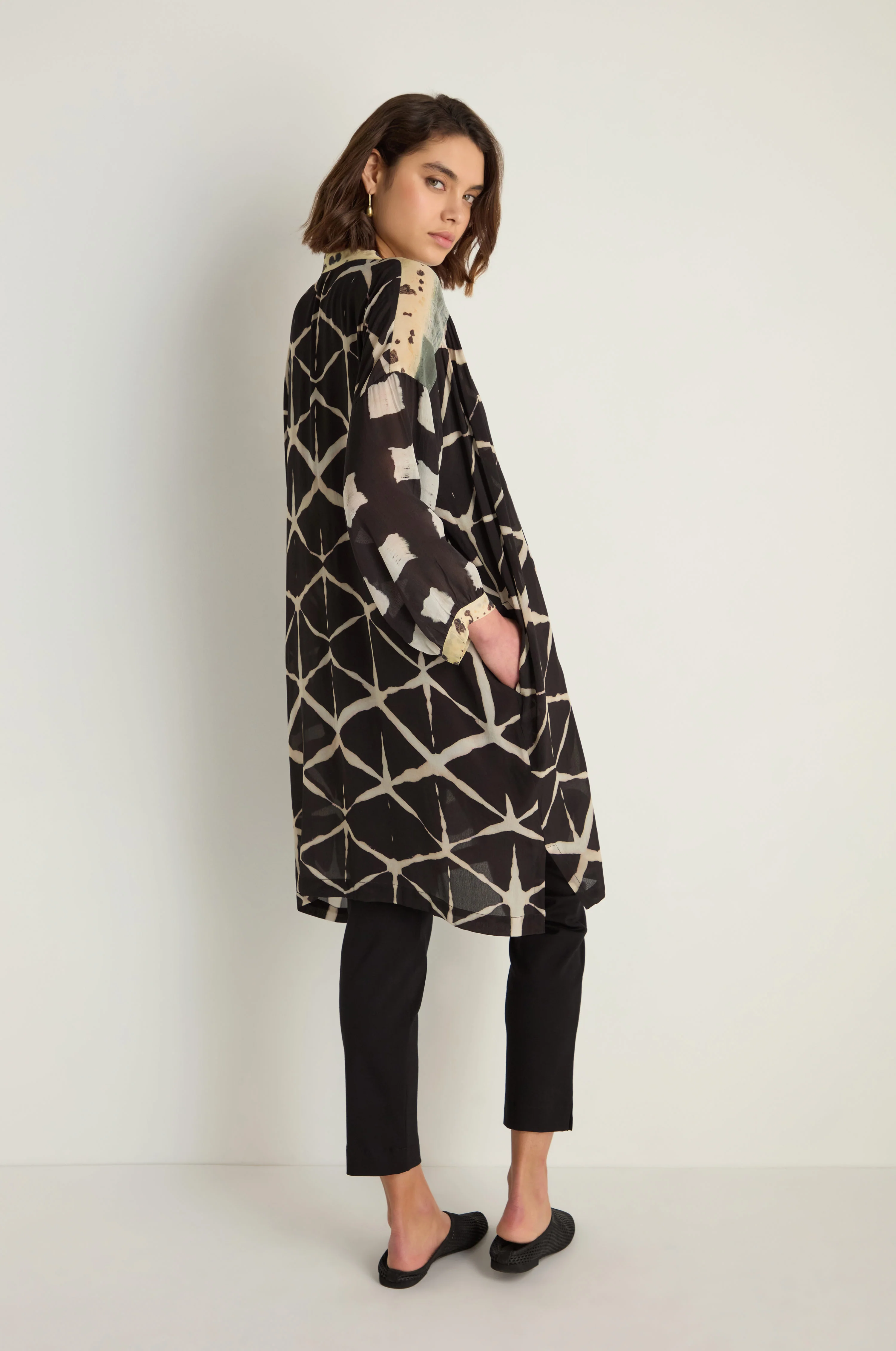 Shibori Print Long Shirt - Image 4