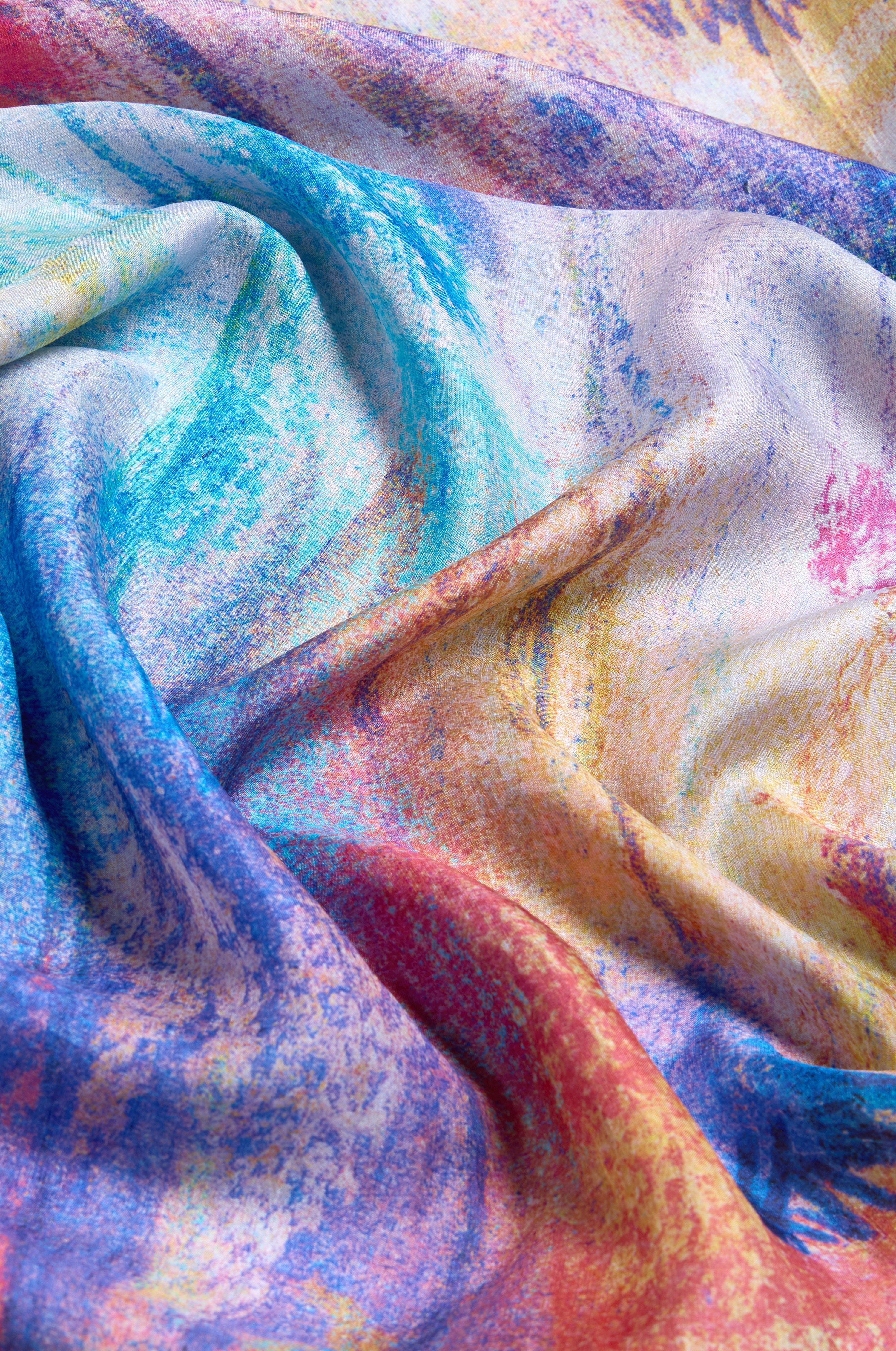 Soft Meadow Dreams Silk Scarf - Image 3