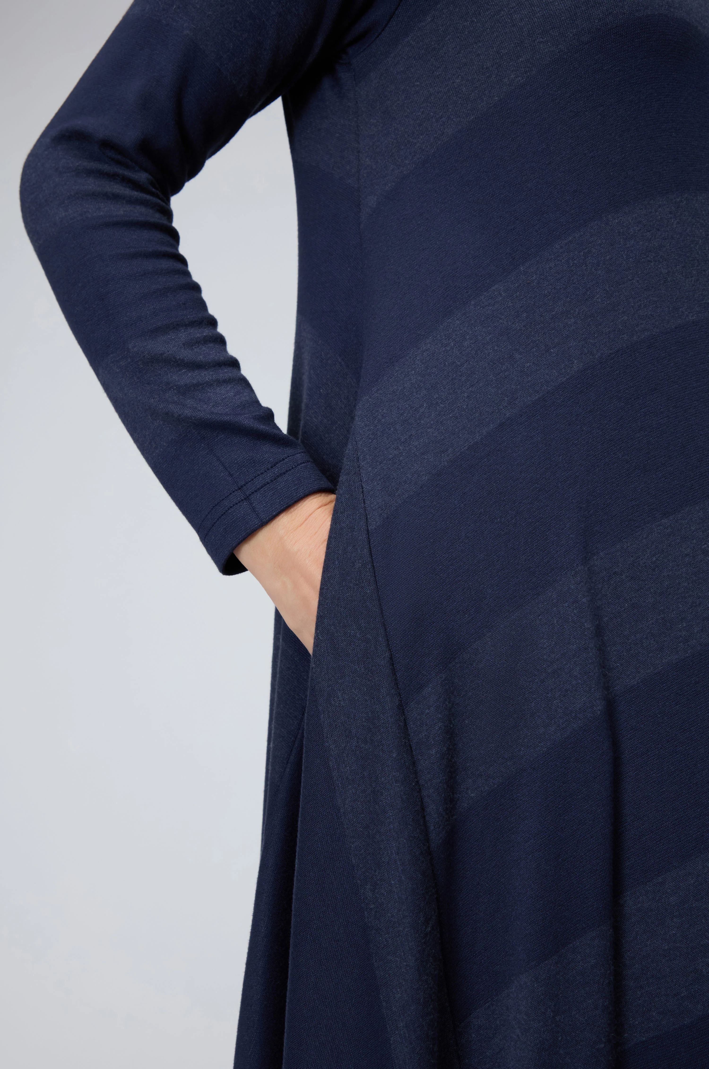 Soft Viscose Jersey Stripe Dress - Image 6