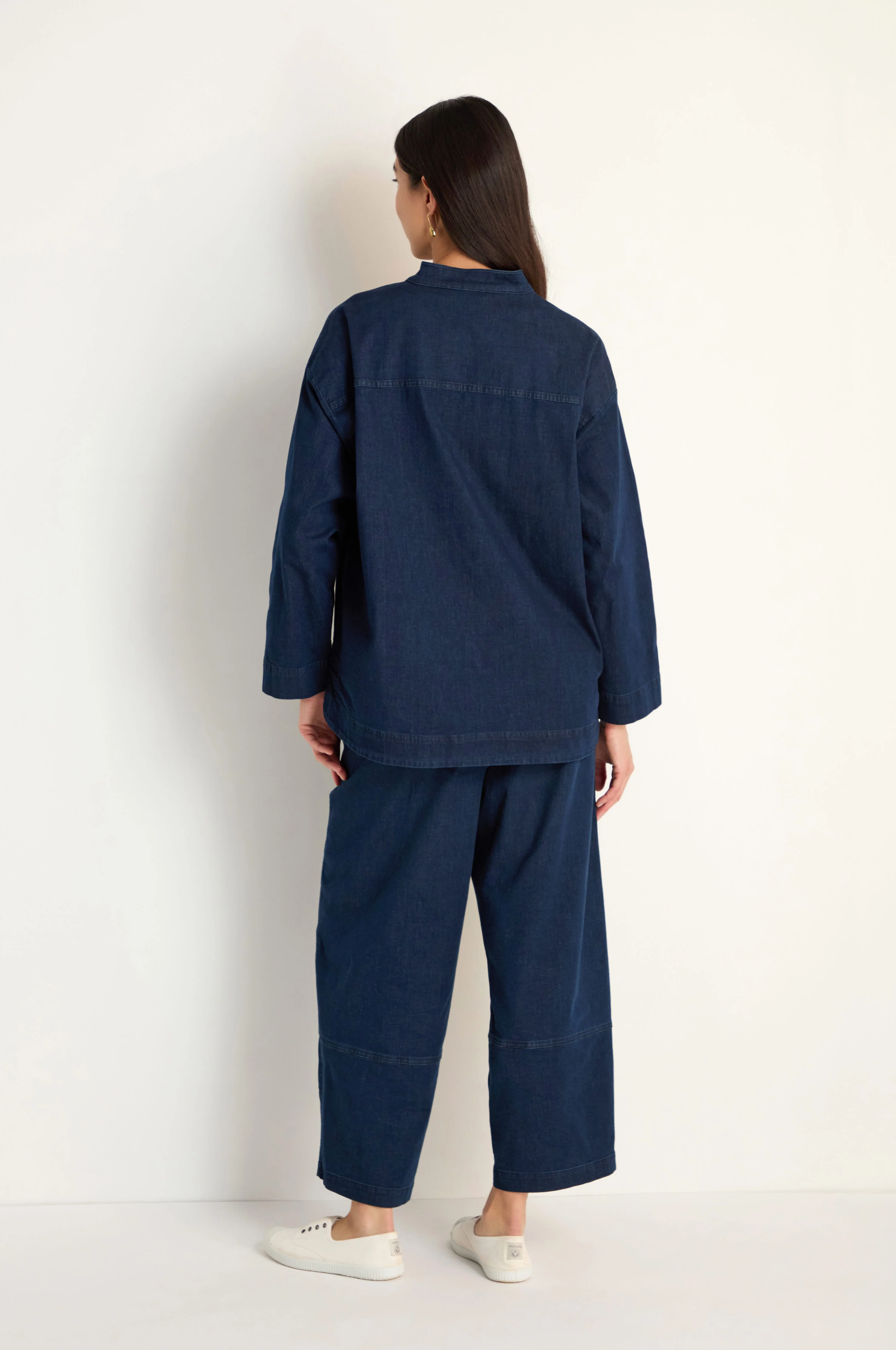 Stretch Denim Boxy Jacket - Image 4