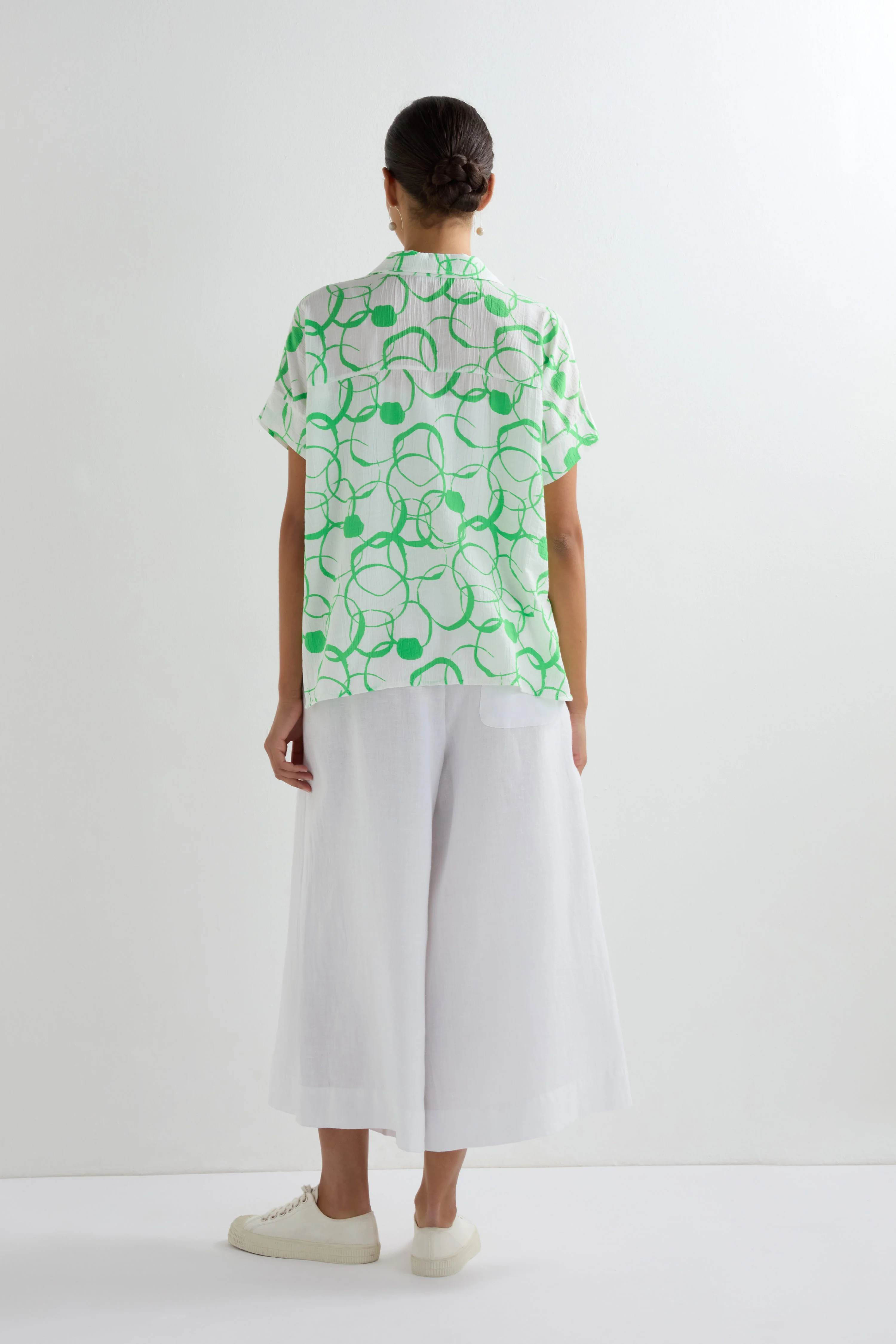 Swirl Print Boxy Shirt - Image 3