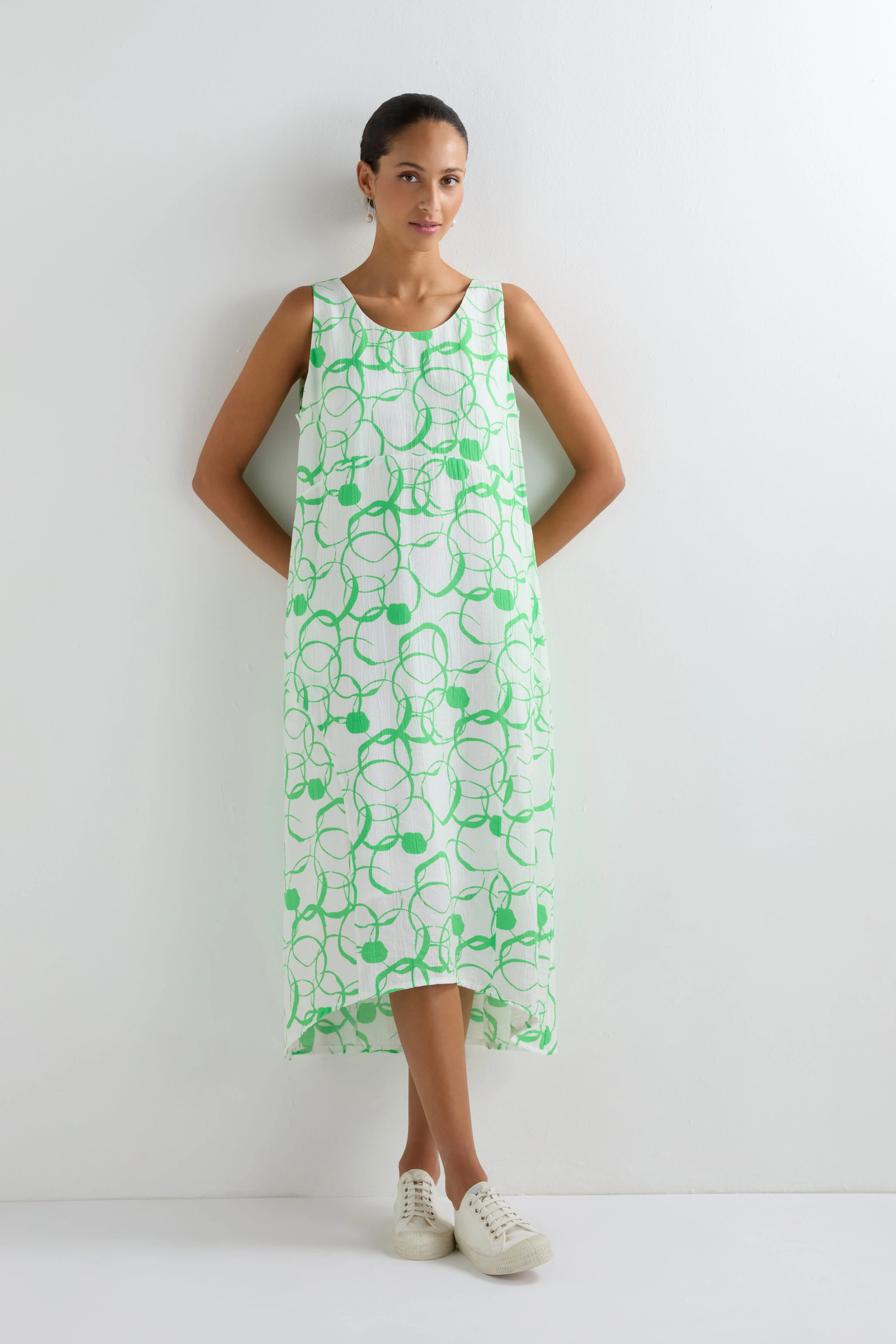Swirl Print Bubble Dress - Image 3
