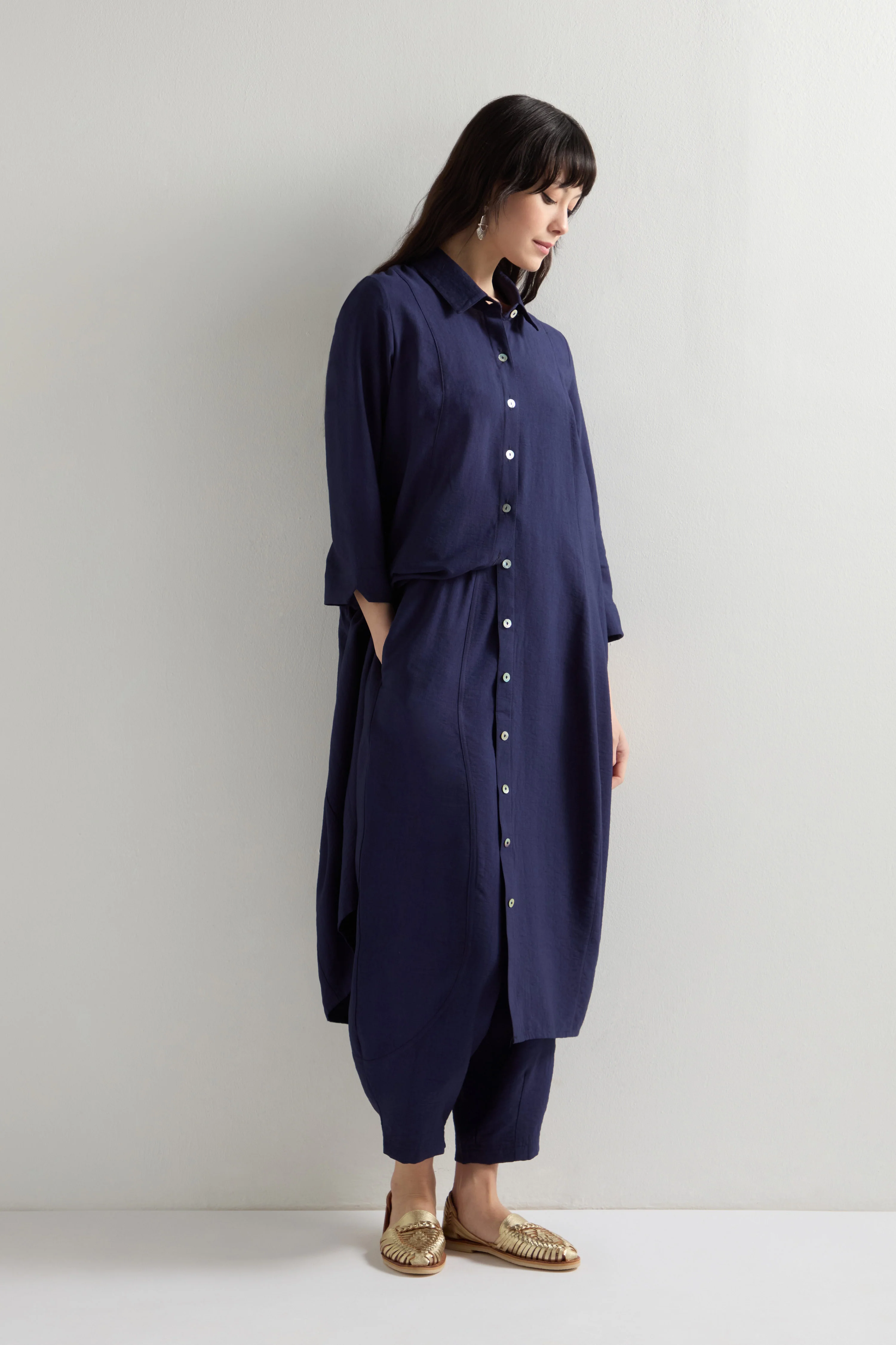 Textured Viscose Bubble Trousers - Image 4