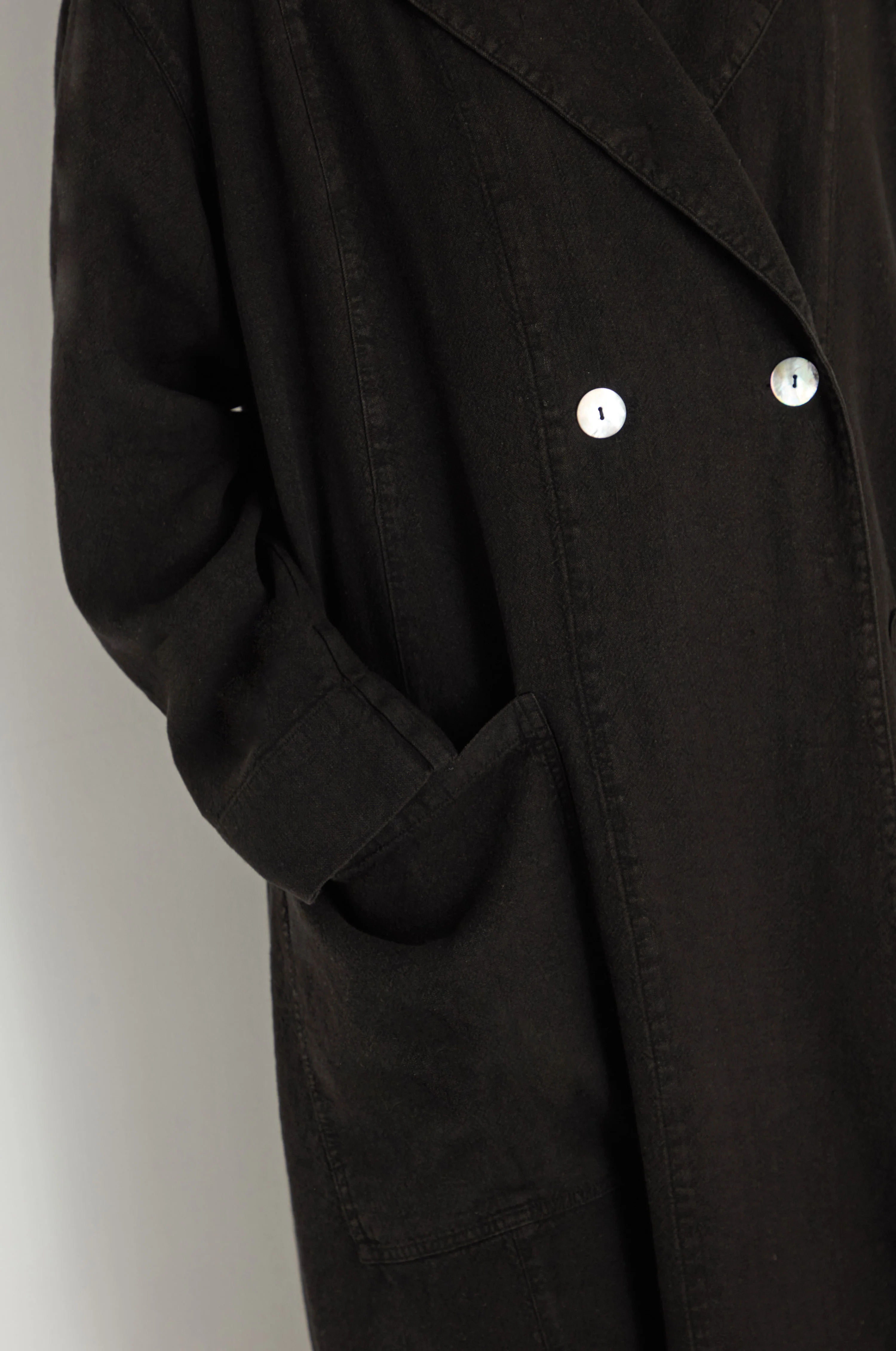 Twisted Linen Relaxed Coat - Image 5