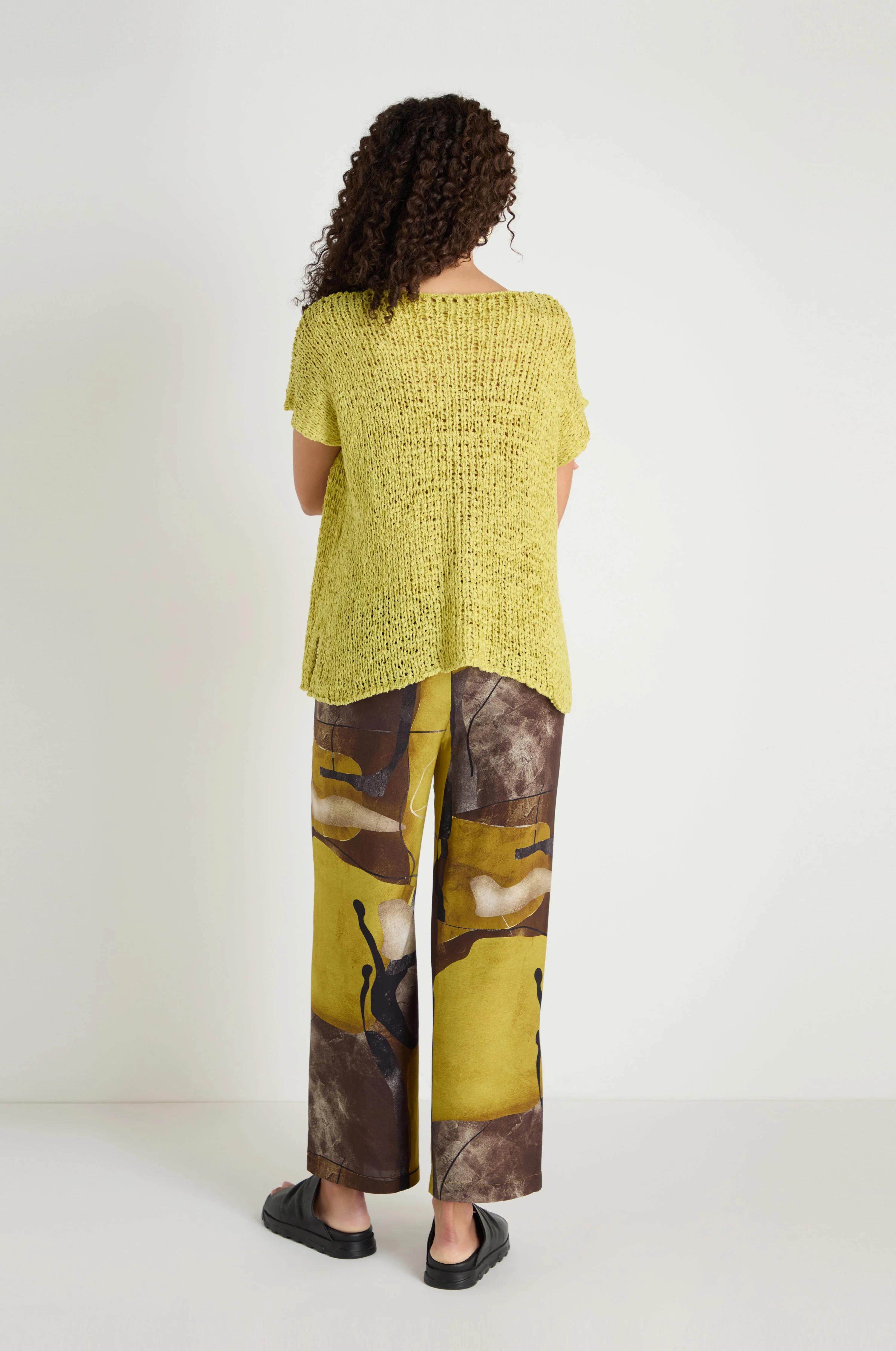 V-Neck Cotton Blend Knit - Image 14