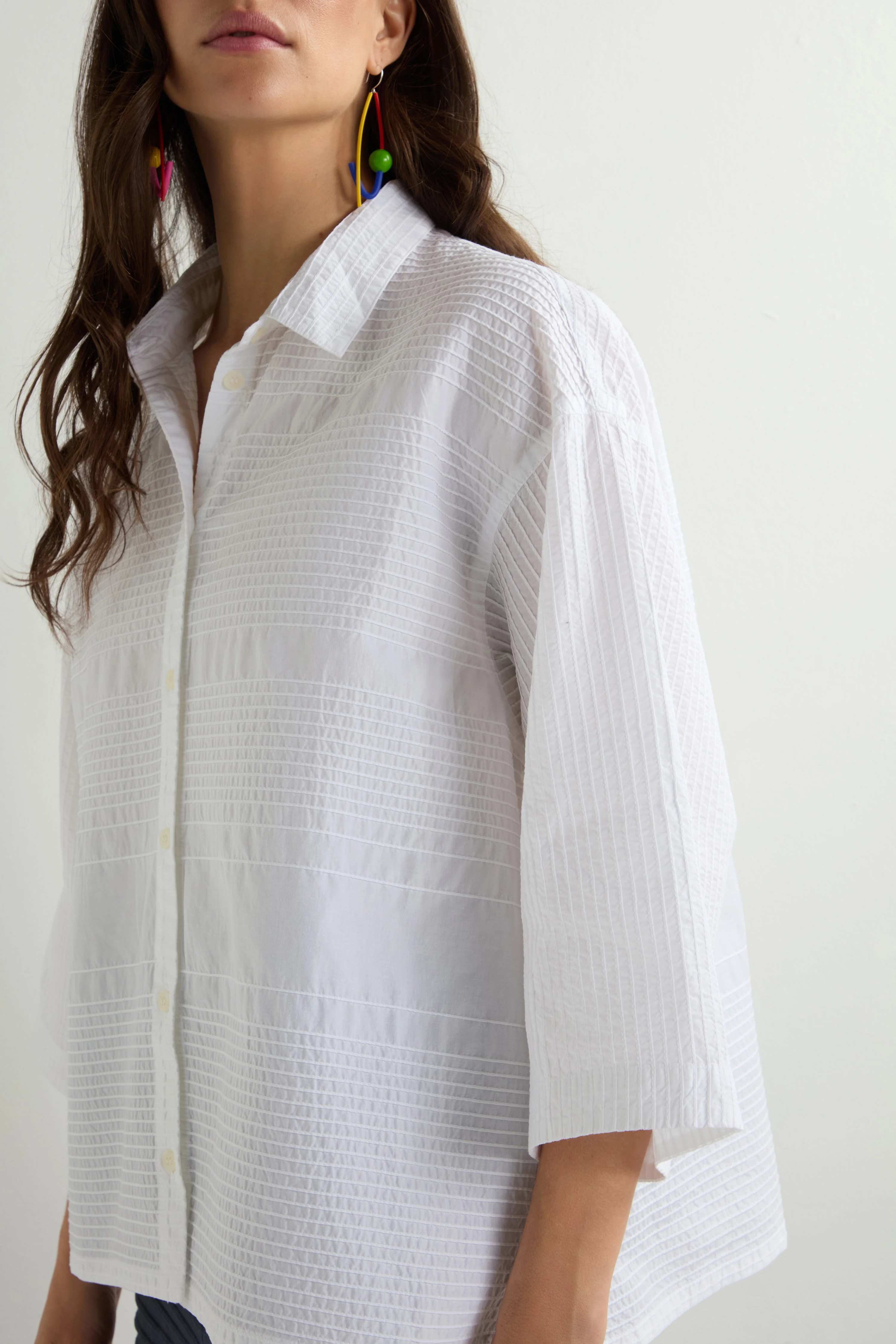 Variegated Pleated Shirt - Image 3