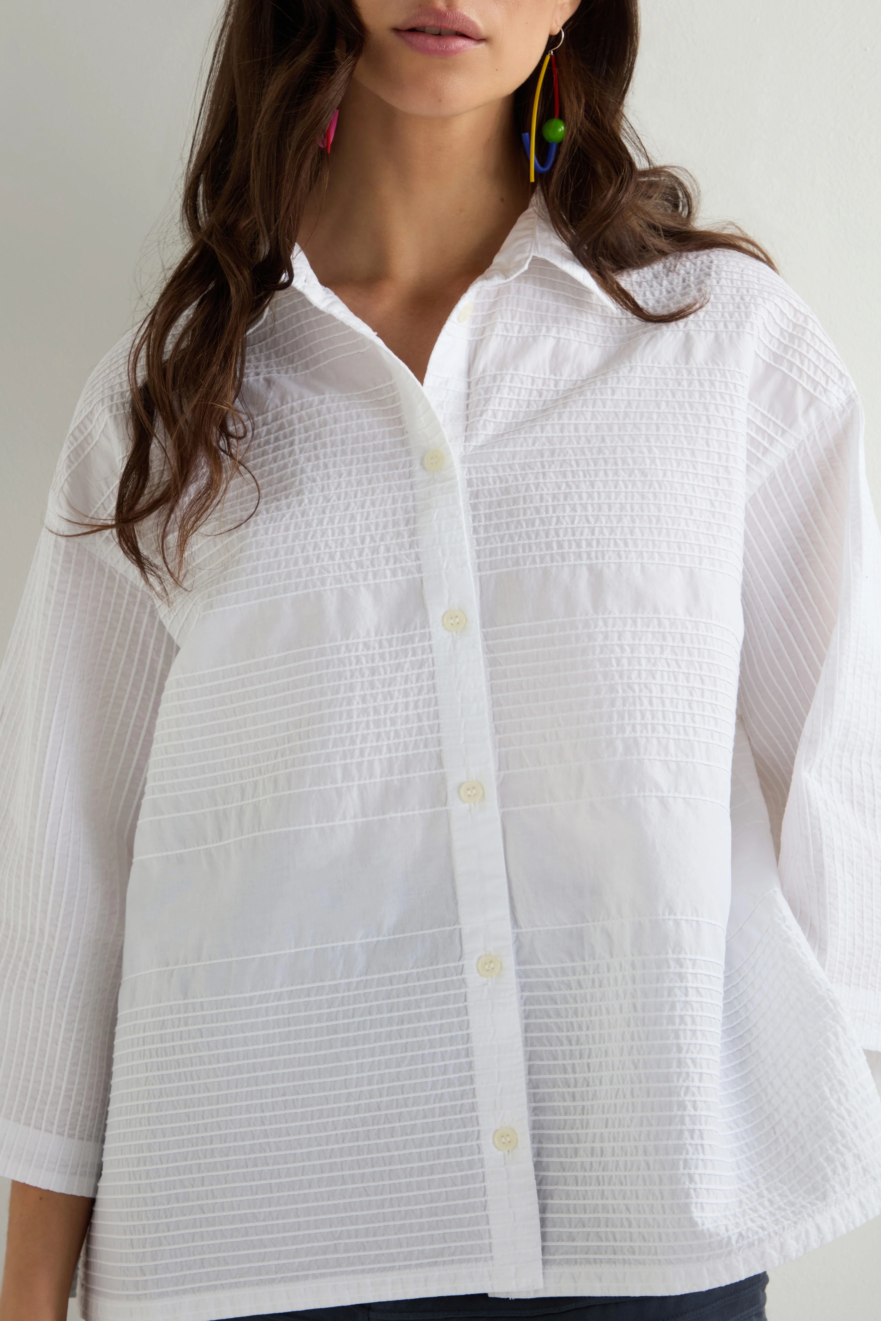 Variegated Pleated Shirt - Image 4