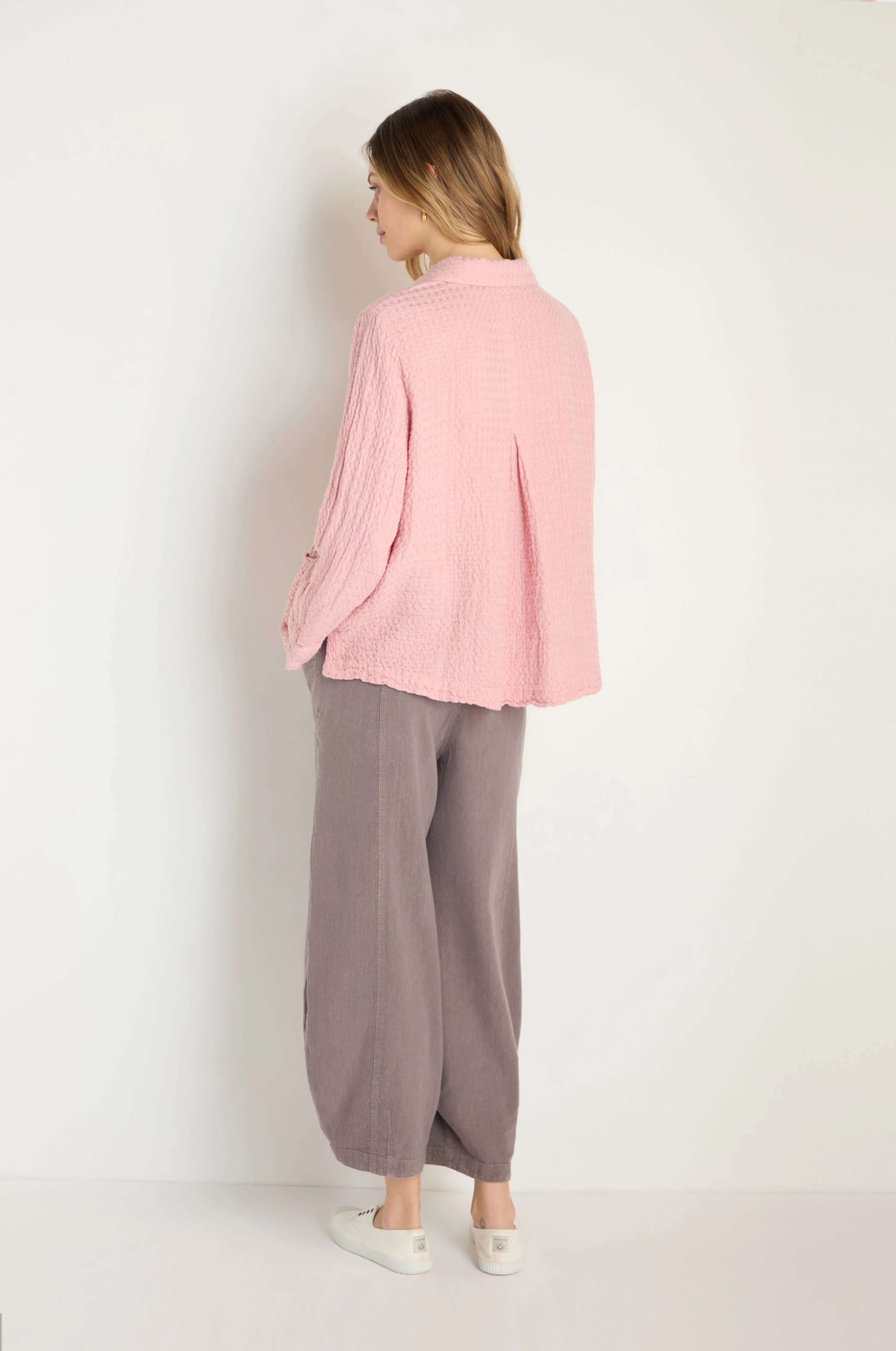 Waffle Linen Pocket Shirt - Image 10